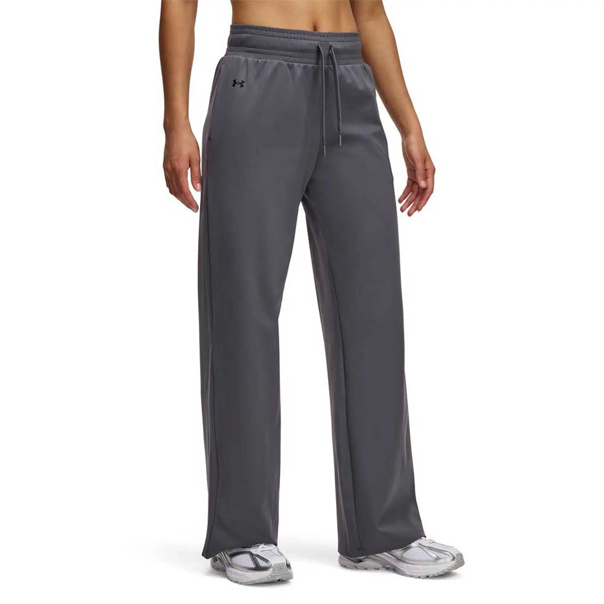 Women's  Under Armour  Motion Open Hem Pants Castlerock / Black XS