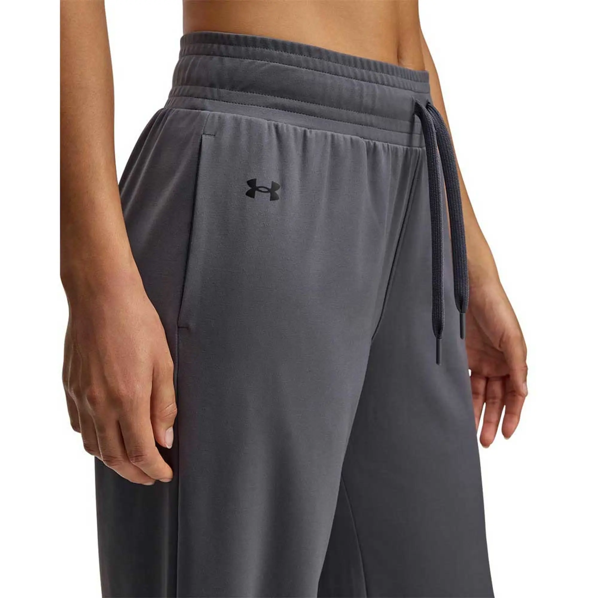 Women's  Under Armour  Motion Open Hem Pants Castlerock / Black XS