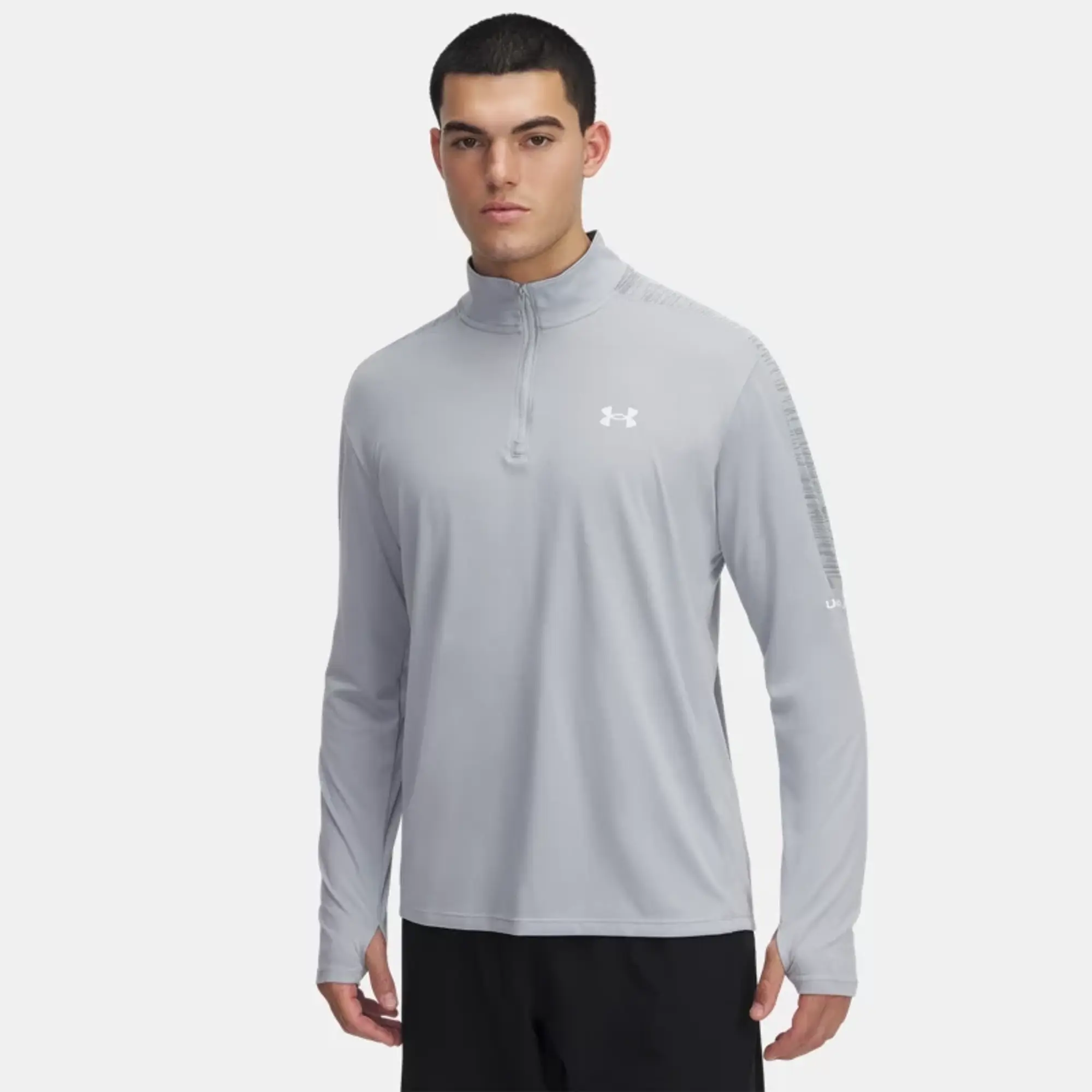 Men's  Under Armour  Tech™ ¼ Zip Mod Gray / Castlerock / White XXL