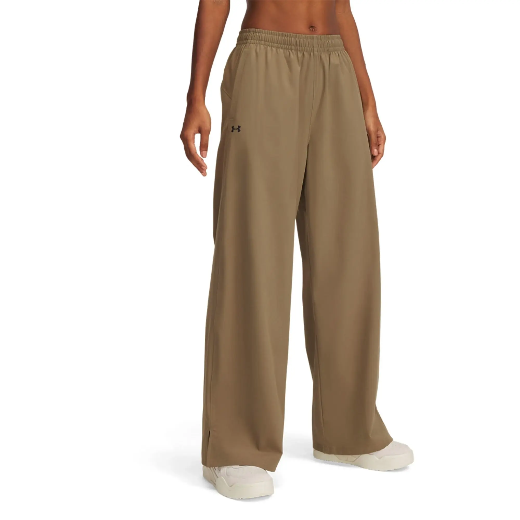 Women's  Under Armour  Rival Wide Leg Pants Bayou / Black XS