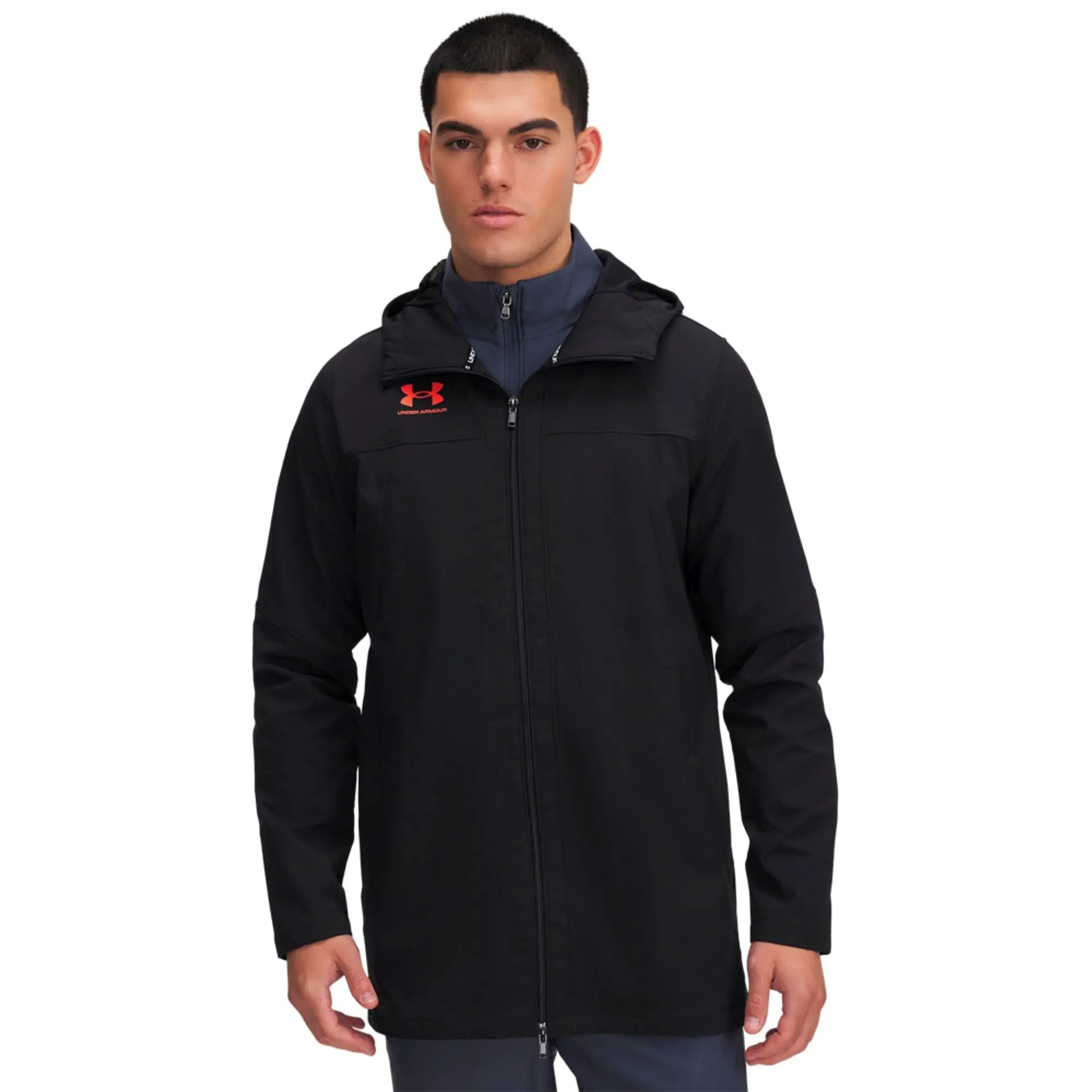 Men's  Under Armour  Challenger Pro Jacket Black / Fire / Fire XXL