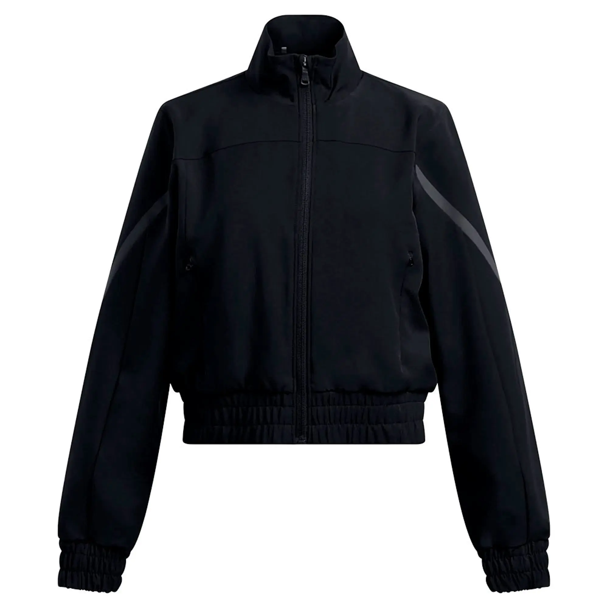 Girls'  Under Armour  Unstoppable Crop Jacket Black / Black / Black YXS (48 - 50 in)