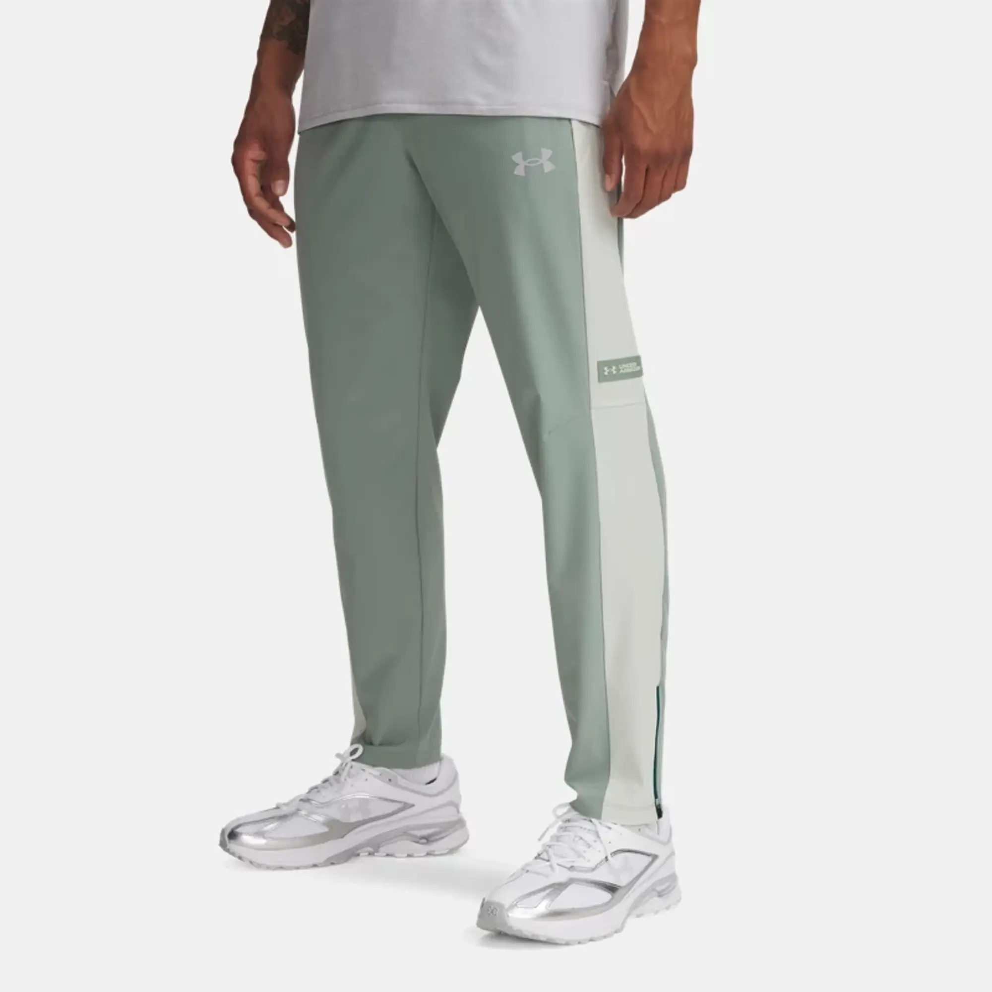 Men's  Under Armour  Woven Utility Pants Silica Green / Hydro Green / Reflective XXL