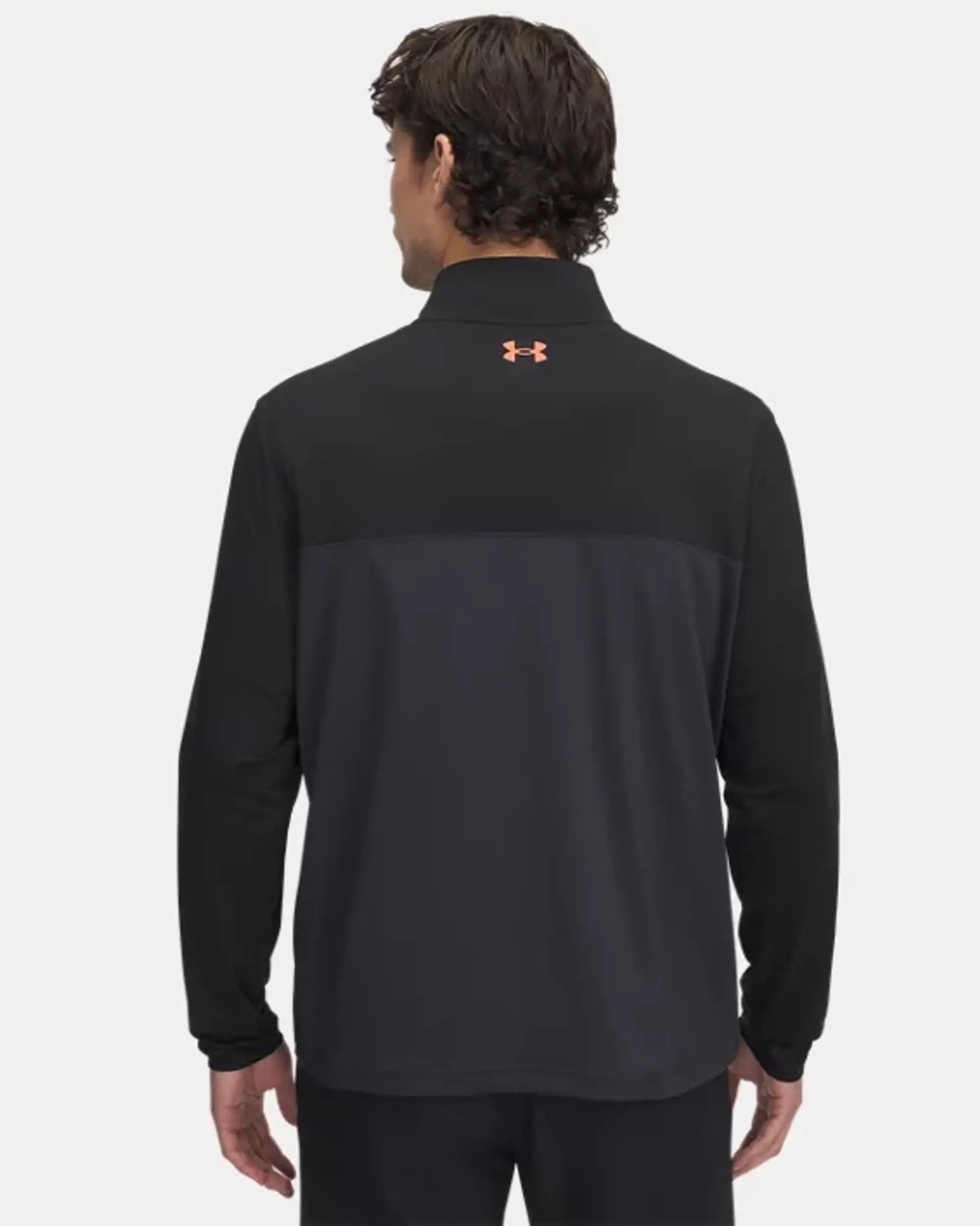 Men's  Under Armour  Tee To Green ¼ Zip Black / Anthracite / Fire 3XL