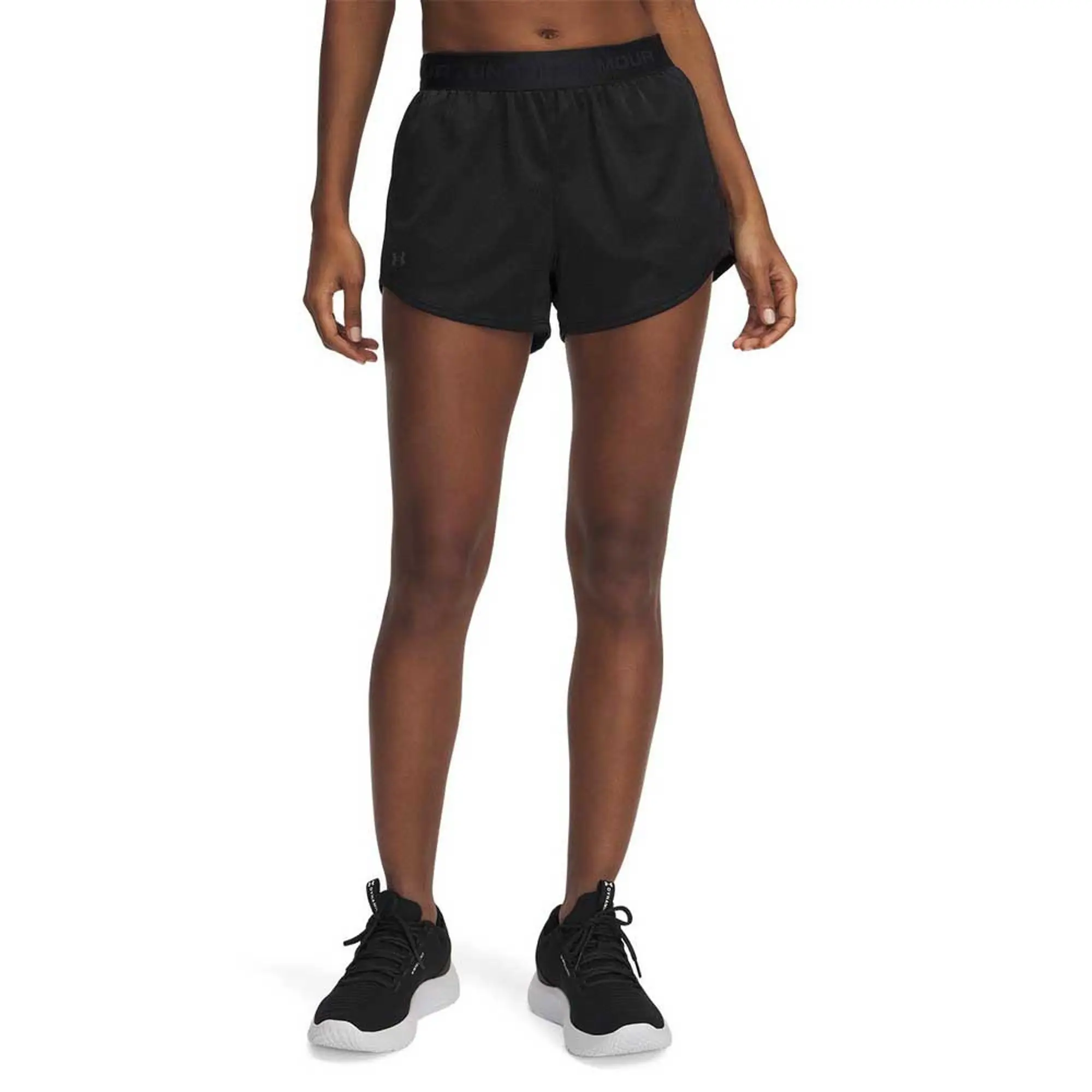 Women's  Under Armour  Tech™ Play Up Shine Shorts Black / Castlerock XS