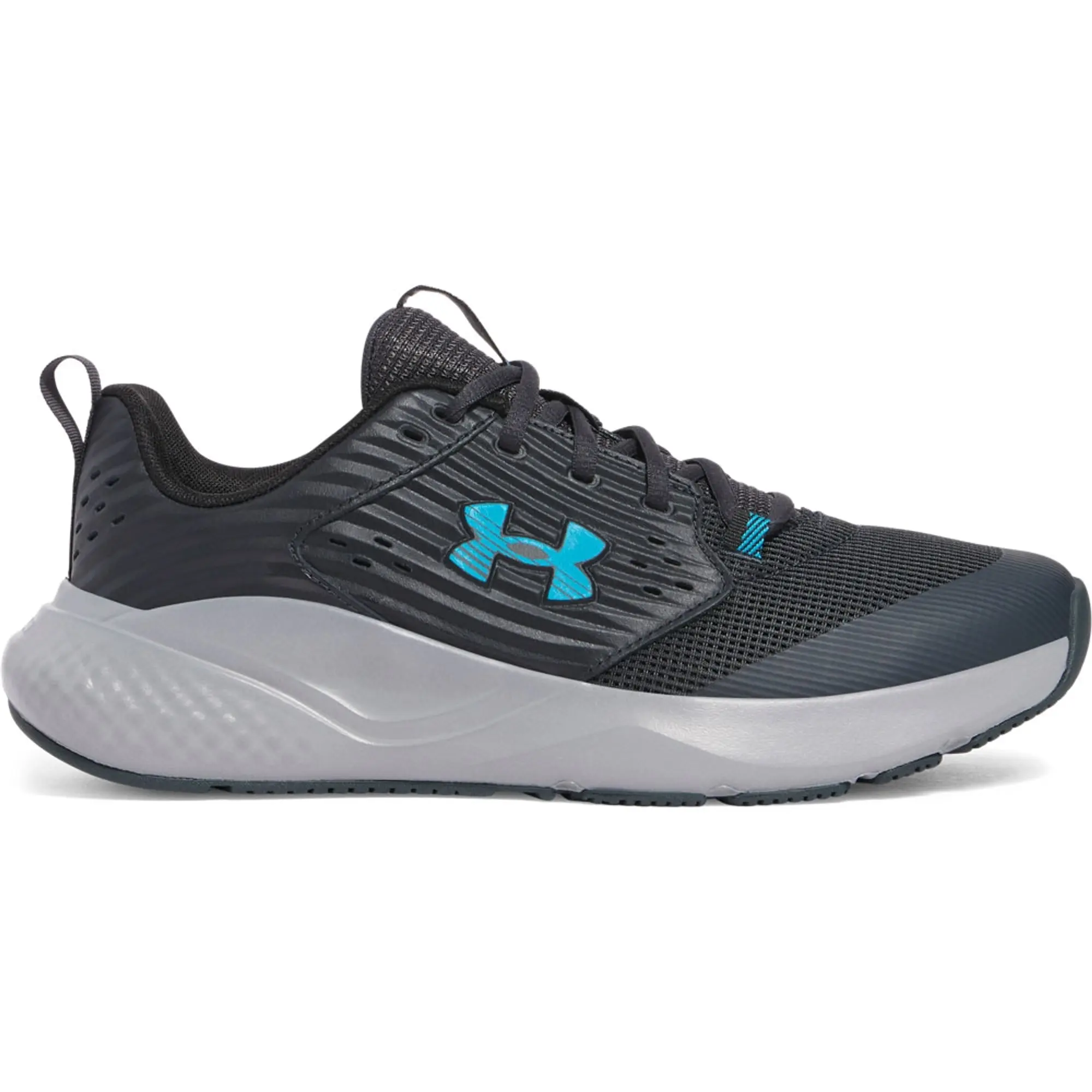 Men's  Under Armour  Commit 4 Training Shoes Anthracite / Steel / Ether Blue 8.5