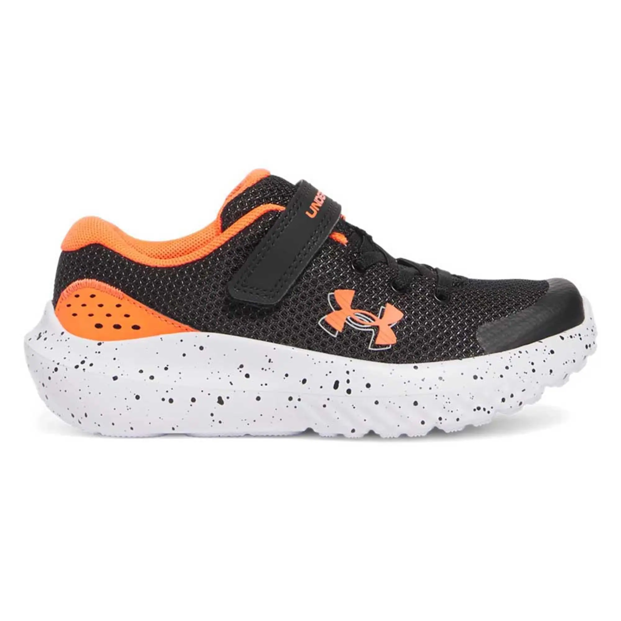 Boys' Pre-School  Under Armour  Surge 4 AC Running Shoes Black / Ares Red / Ares Red 2.5