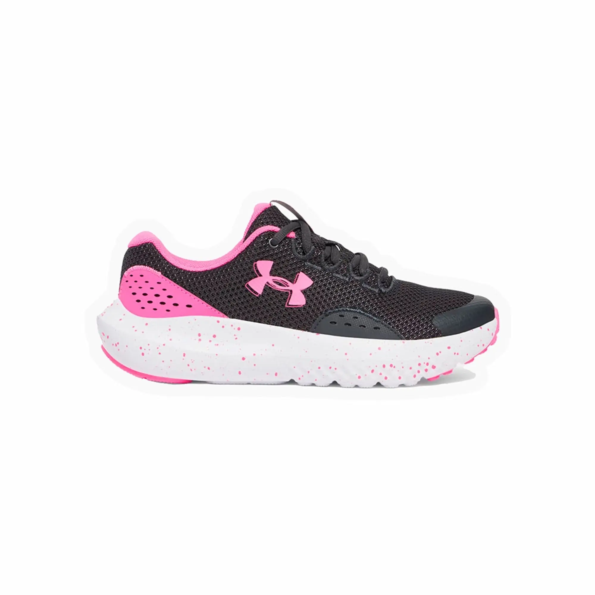 Girls' Grade School  Under Armour  Surge 4 Running Shoes Anthracite / Aero Pink / Aero Pink 3