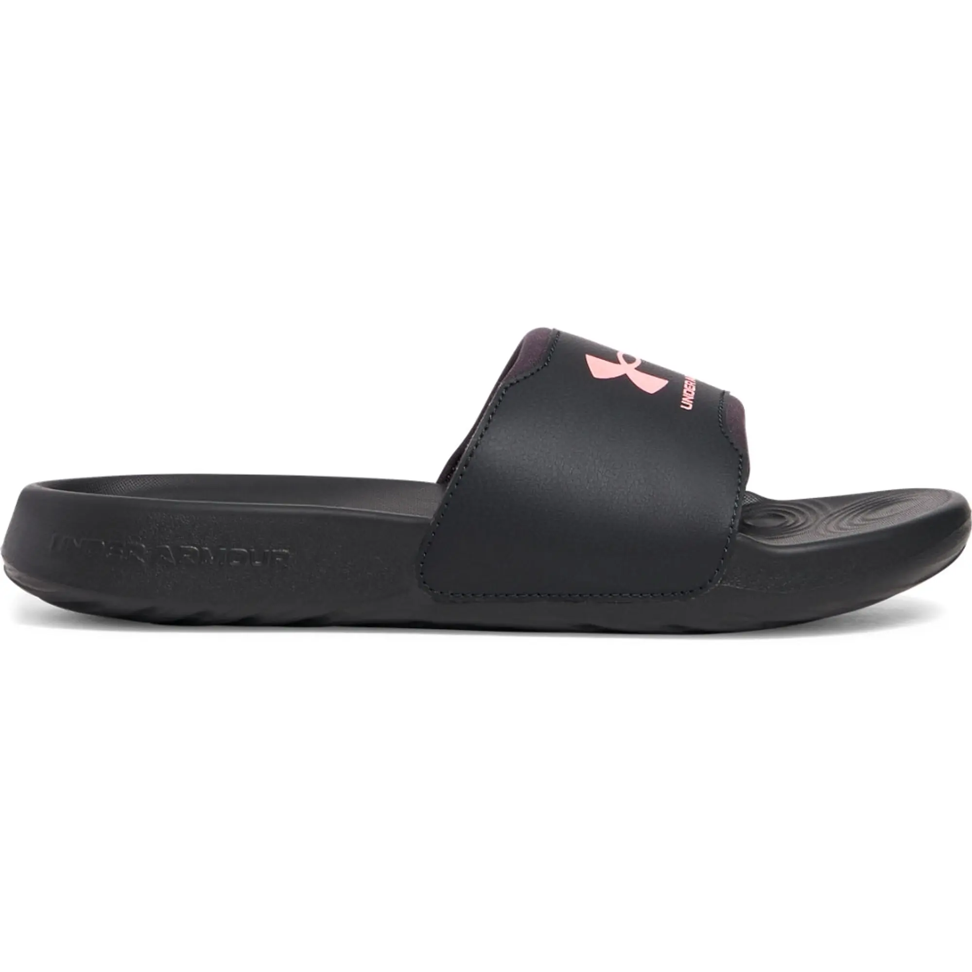 Women's  Under Armour  Ignite Select Slides Anthracite / Anthracite / Pink Vortex 7.5