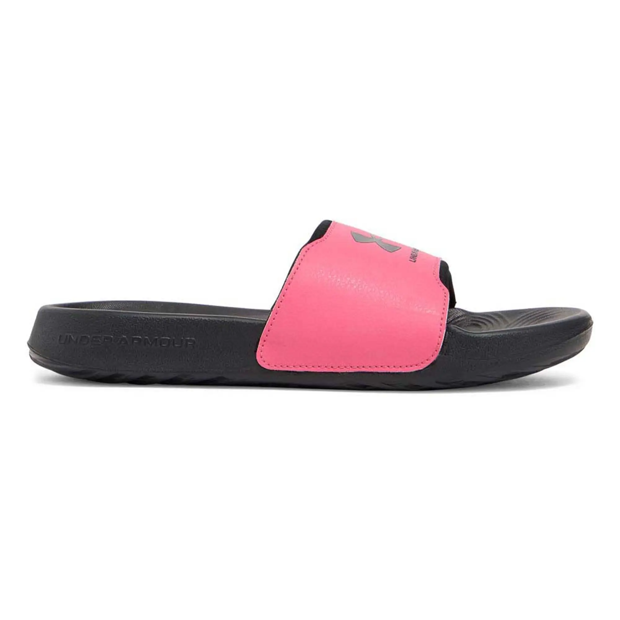 Girls'  Under Armour  Ignite Select Slides Black / Super Pink / Black 1.5