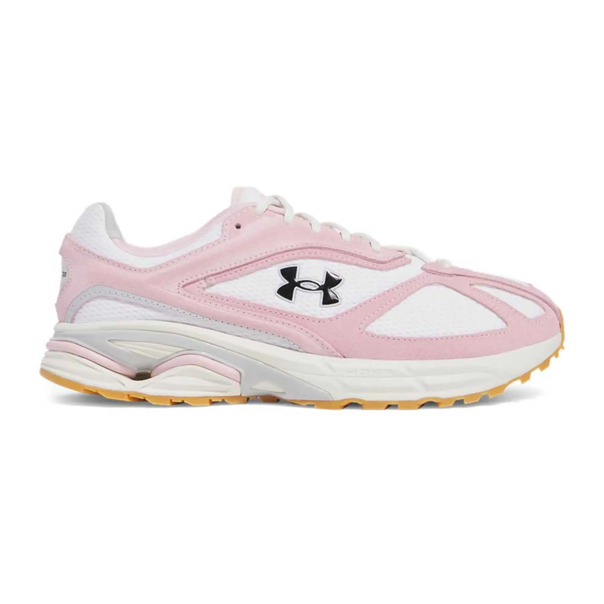 Unisex  Under Armour  Apparition Shoes White / Prime Pink / Black 12