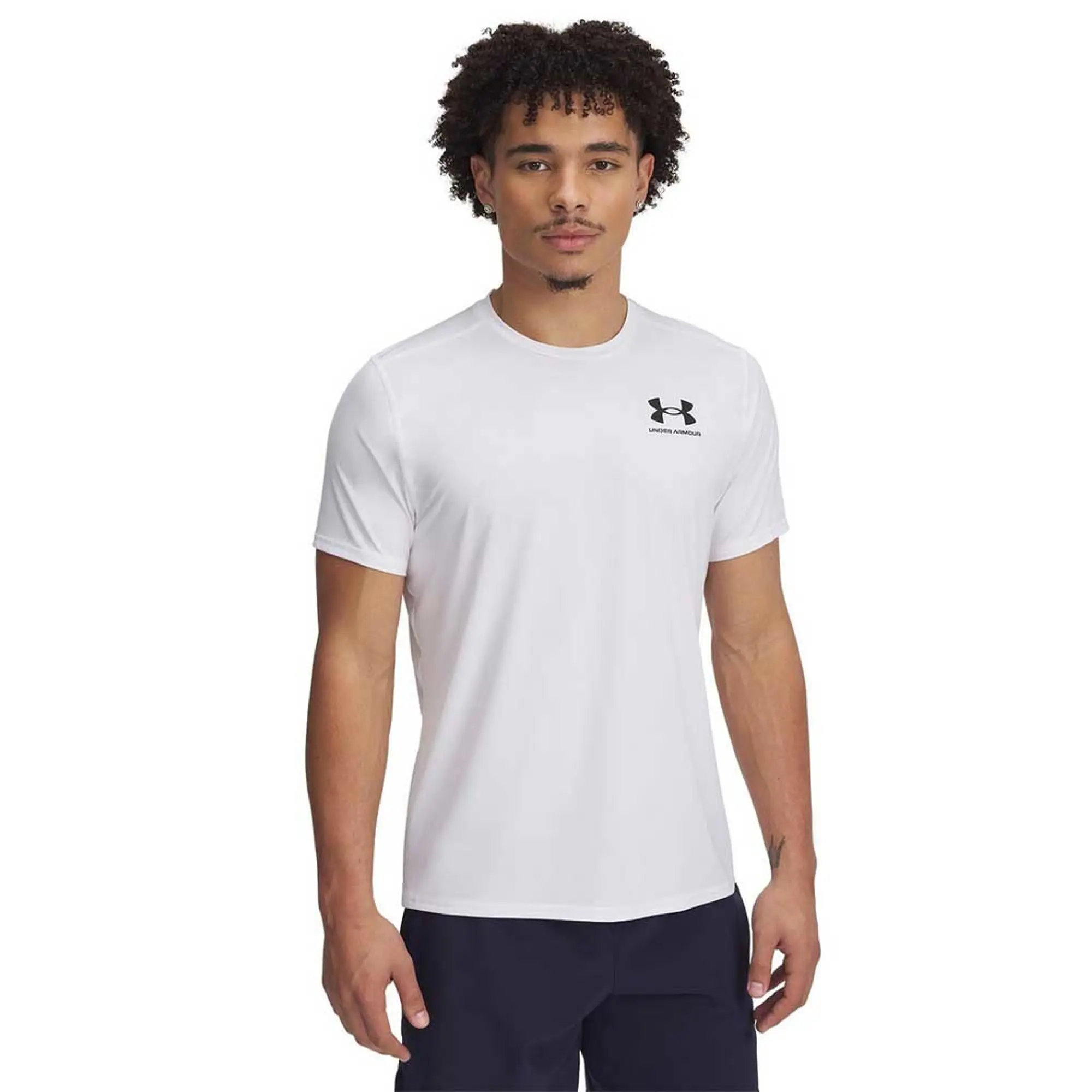 Under Armour Men's HeatGear® Fitted Short Sleeve White / Black XXL