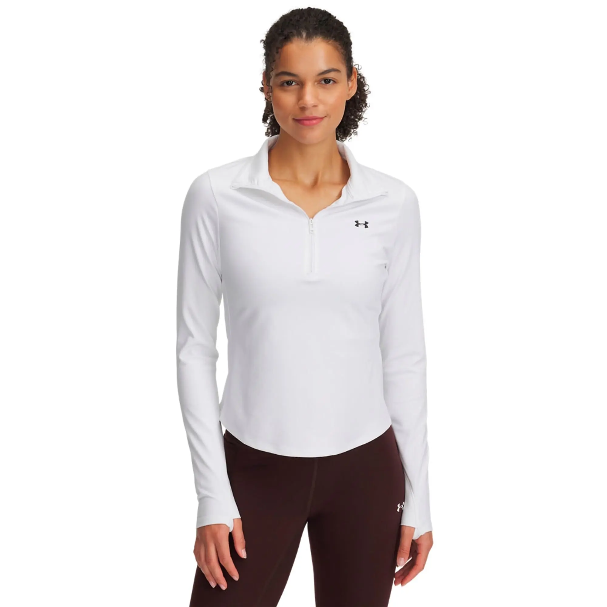 Women's  Under Armour  Motion ½ Zip White / Black XXL