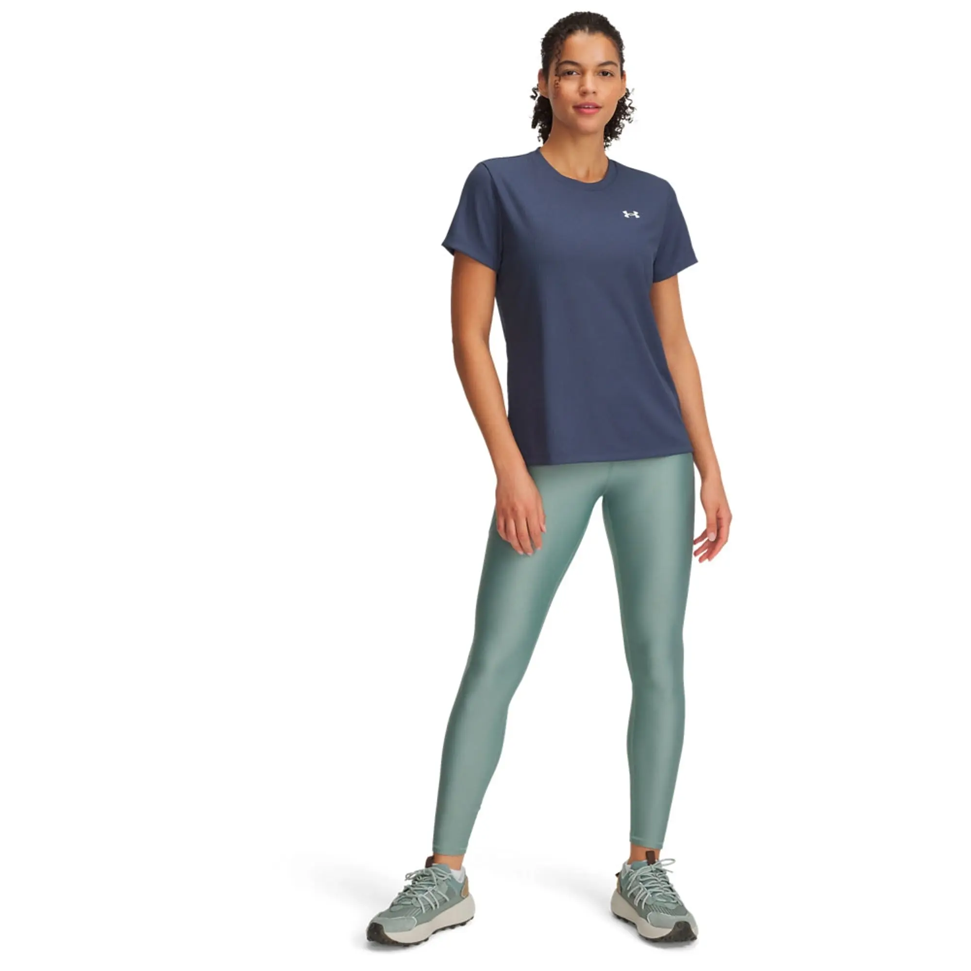 Women's  Under Armour  Tech™ Branded Leggings Silica Green / Hydro Green / White L