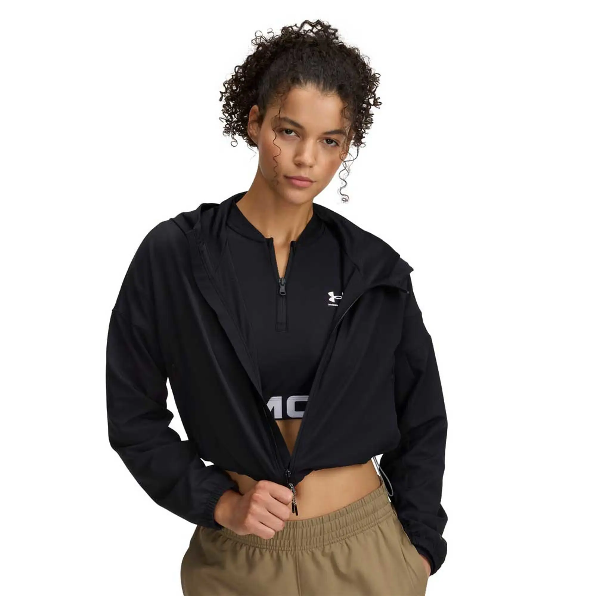 Women's  Under Armour  Unstoppable Woven Jacket Black / Black S