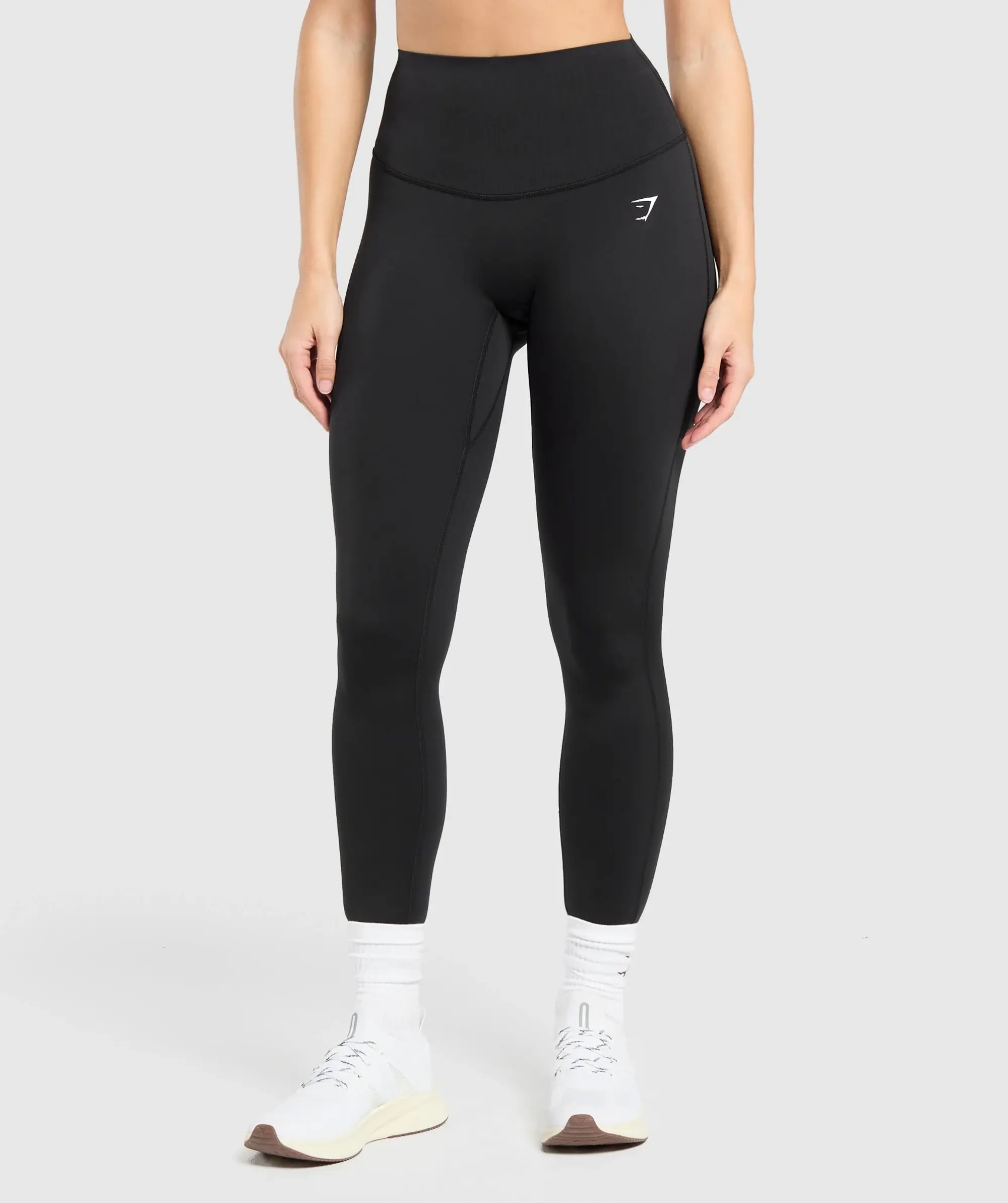 Gymshark Bonded Waistband Leggings - Black