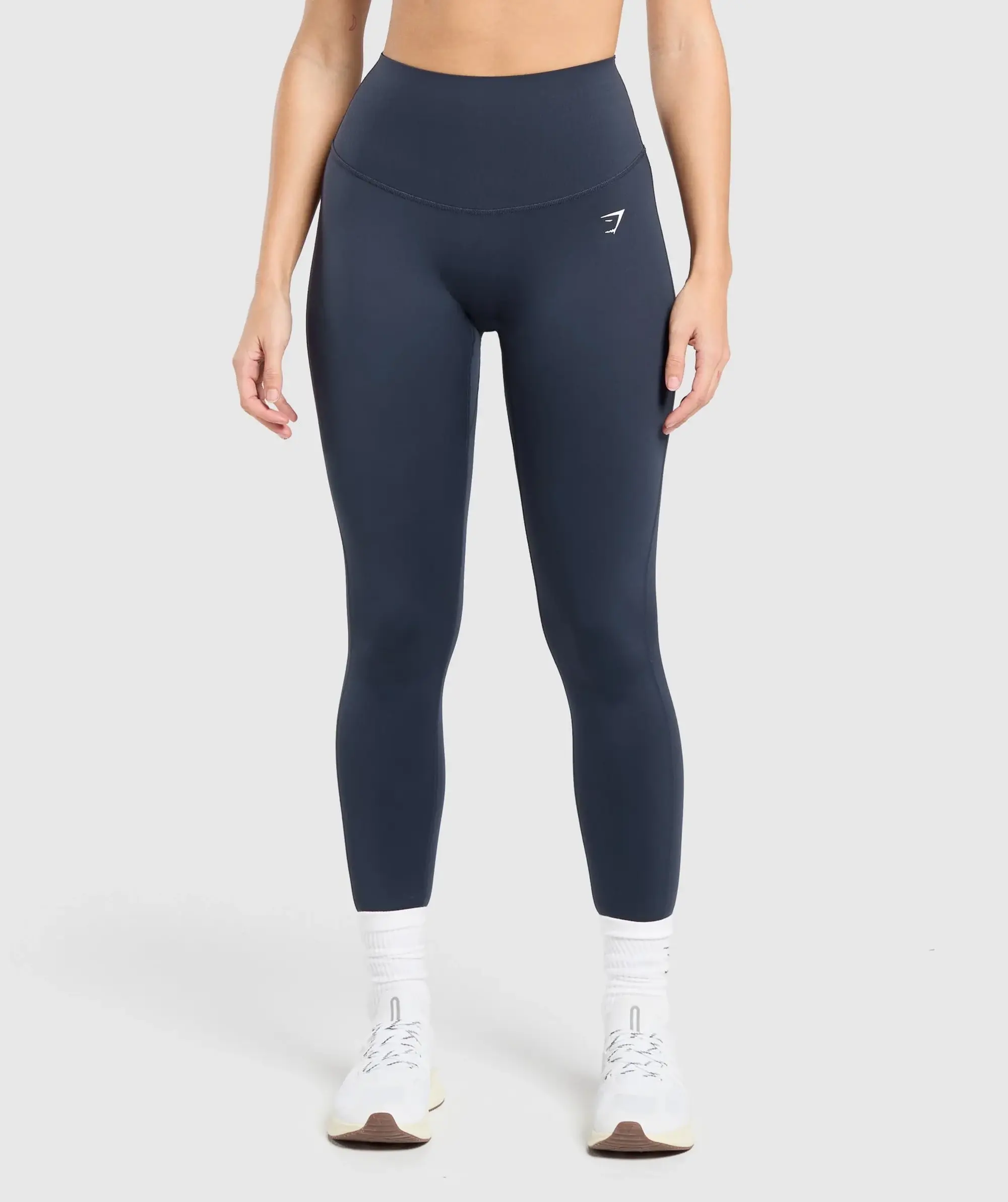 Gymshark Bonded Waistband Leggings - Heavy Blue