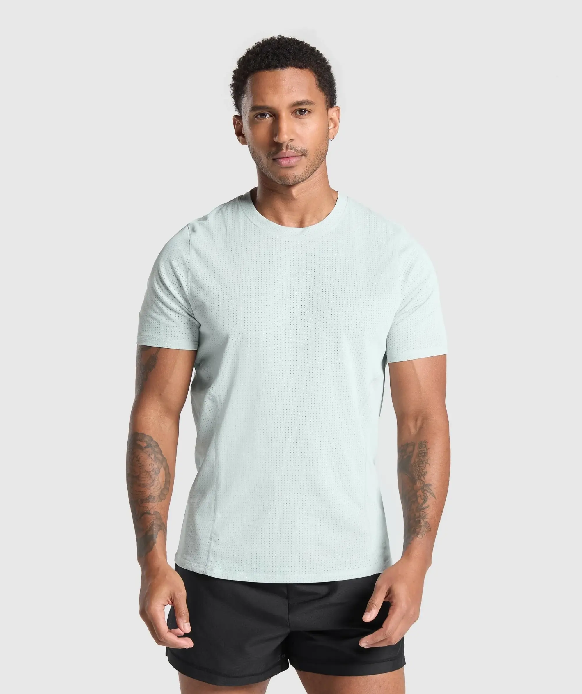 Marathon Running T Shirt - Cool Blue