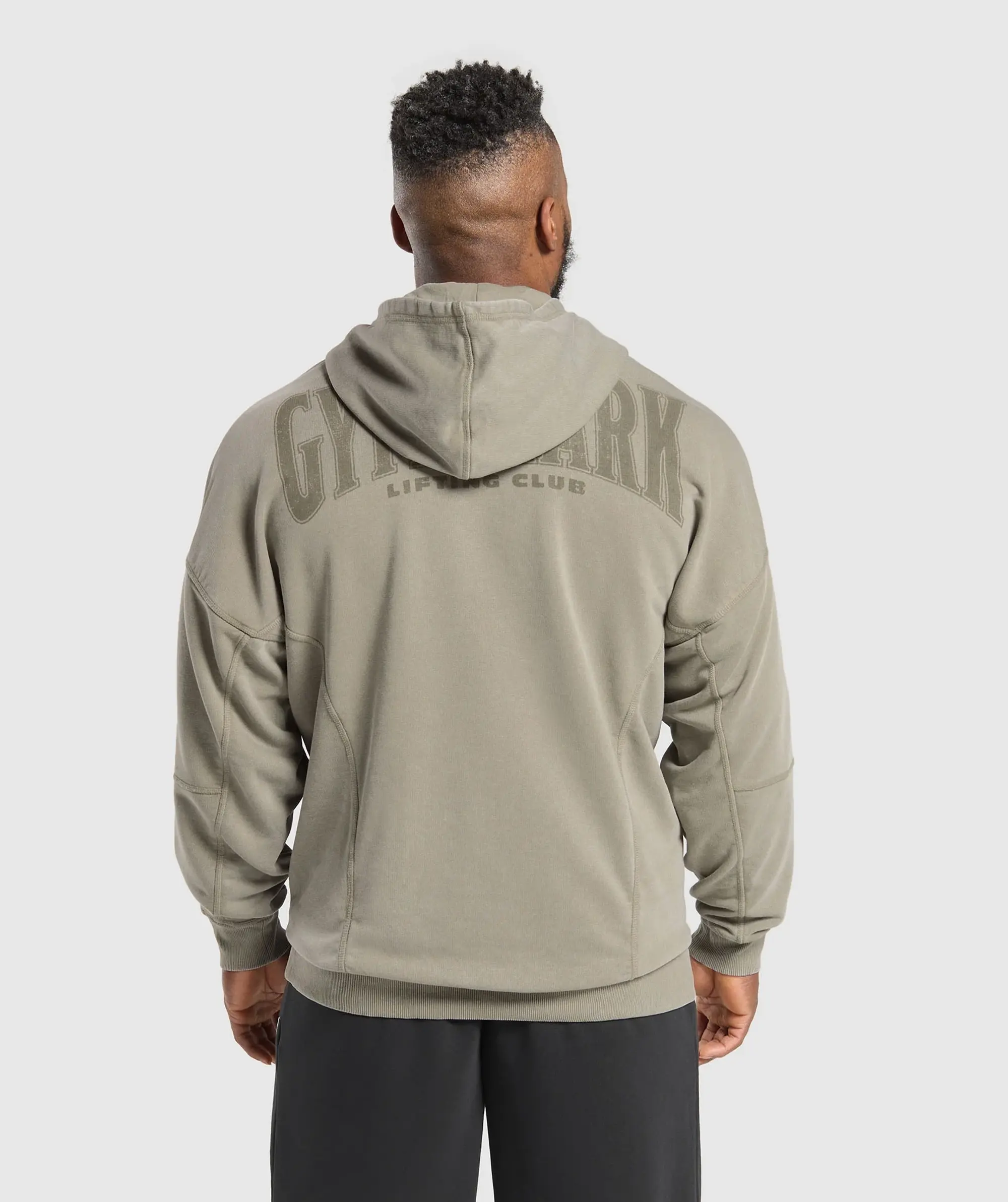 Gymshark Heritage Washed Hoodie - Utility Green