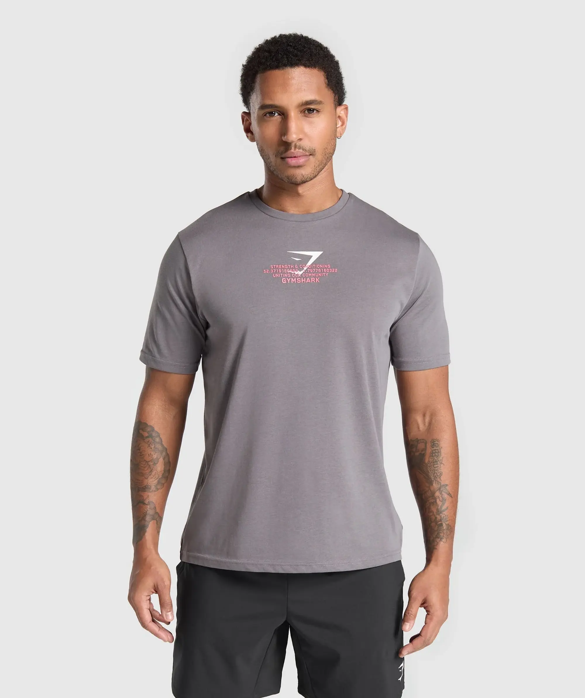 Gymshark Fitness Apparel Functional T-Shirt - Brushed Grey