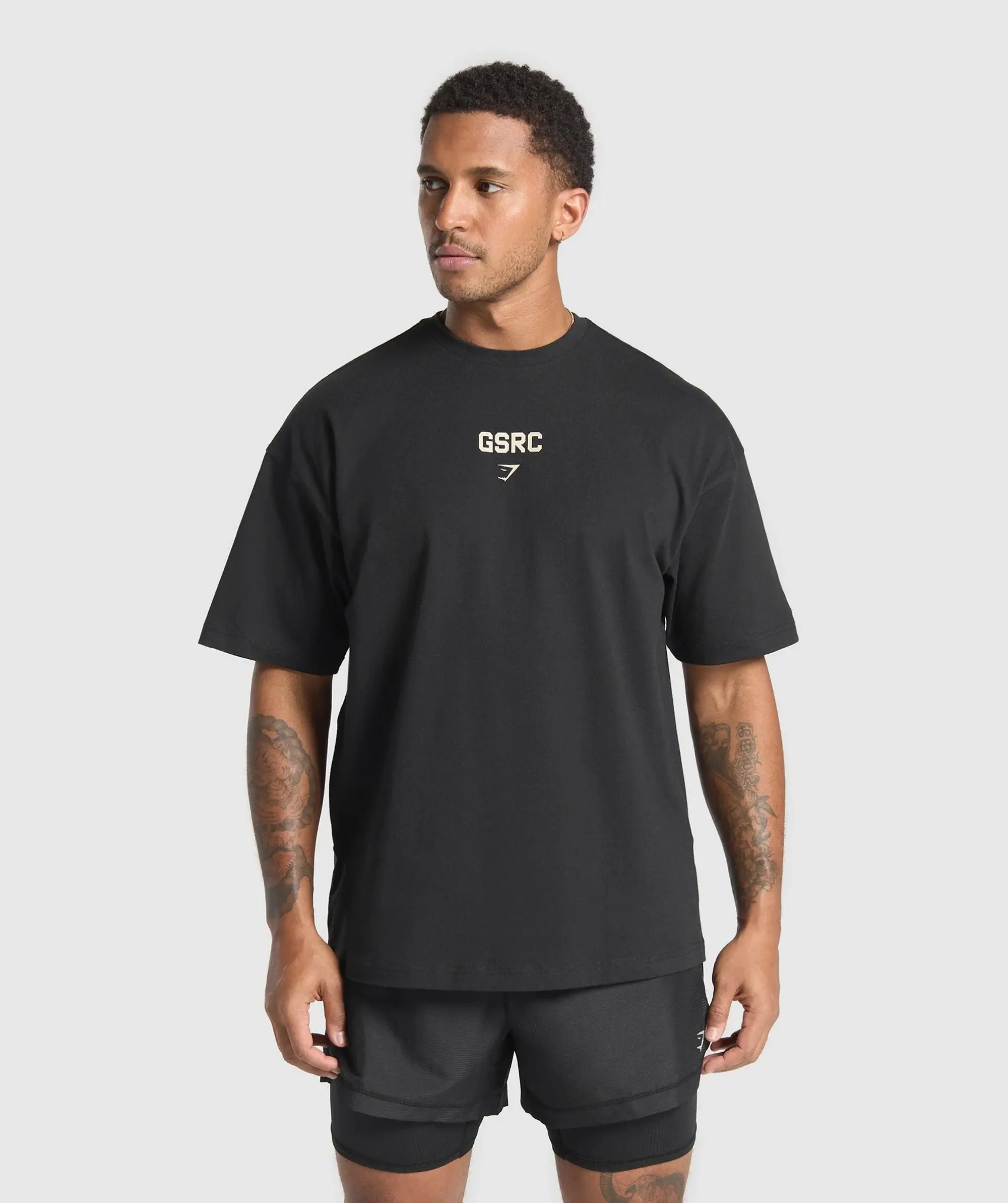 Gymshark Running Graphic T-Shirt - Black