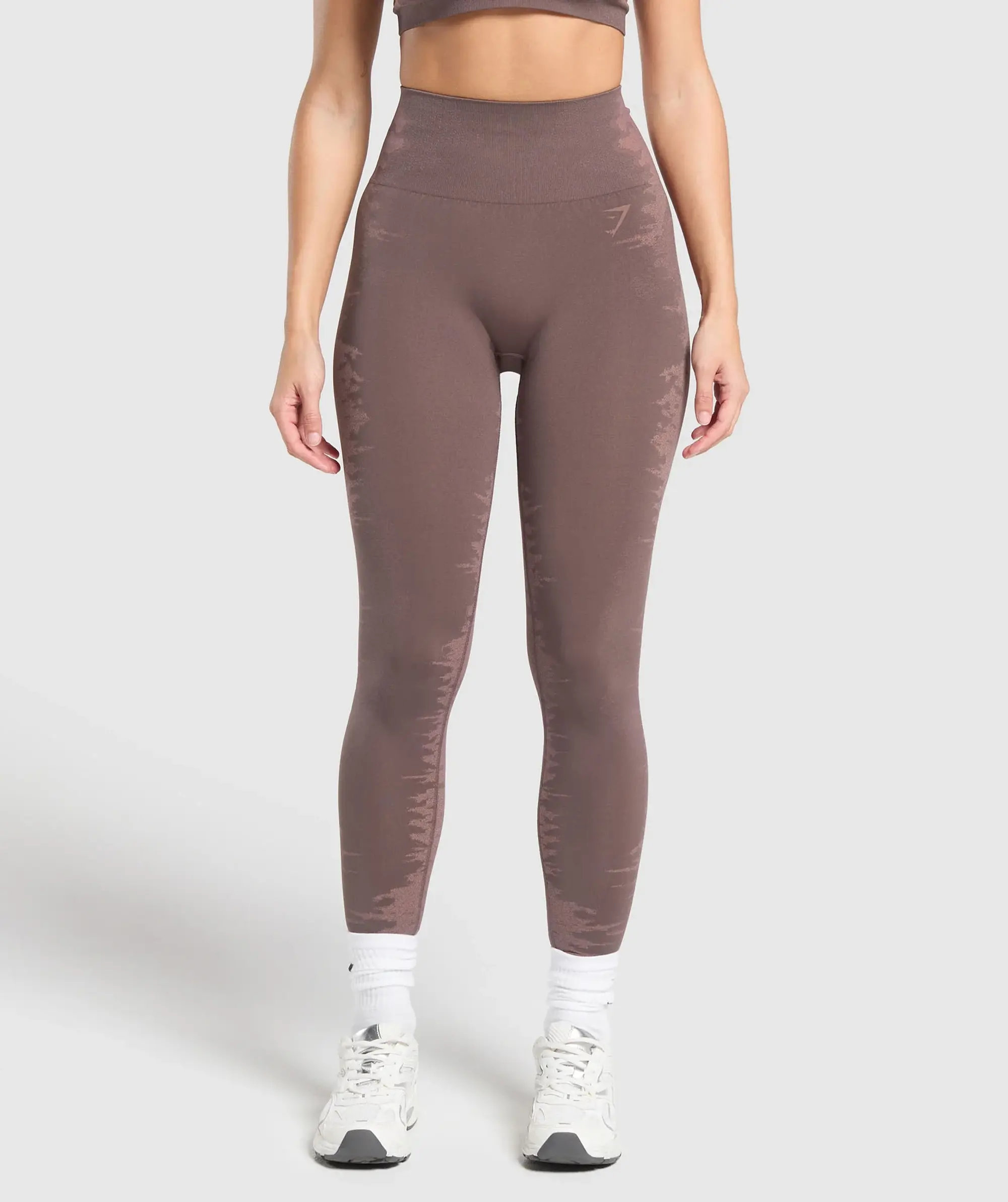 Gymshark Caged Seamless Leggings - Purple/Brown