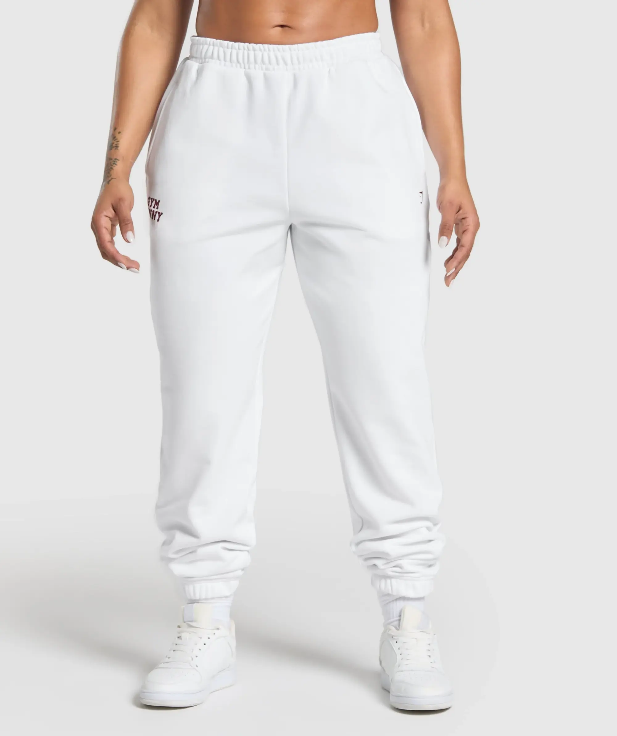 Gymshark Gym Bunny Oversized Joggers - White