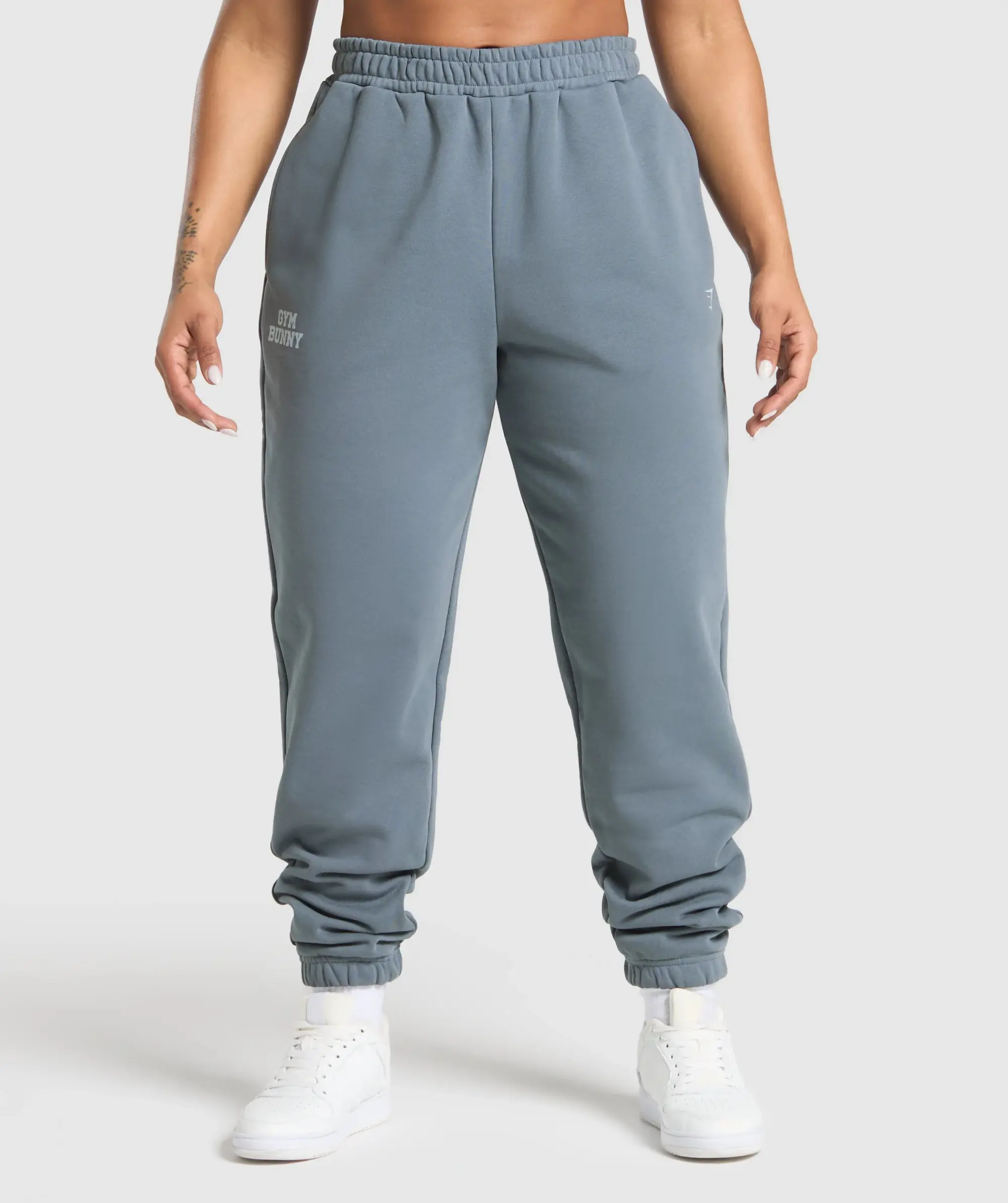 Gymshark Gym Bunny Oversized Joggers - Iron Blue