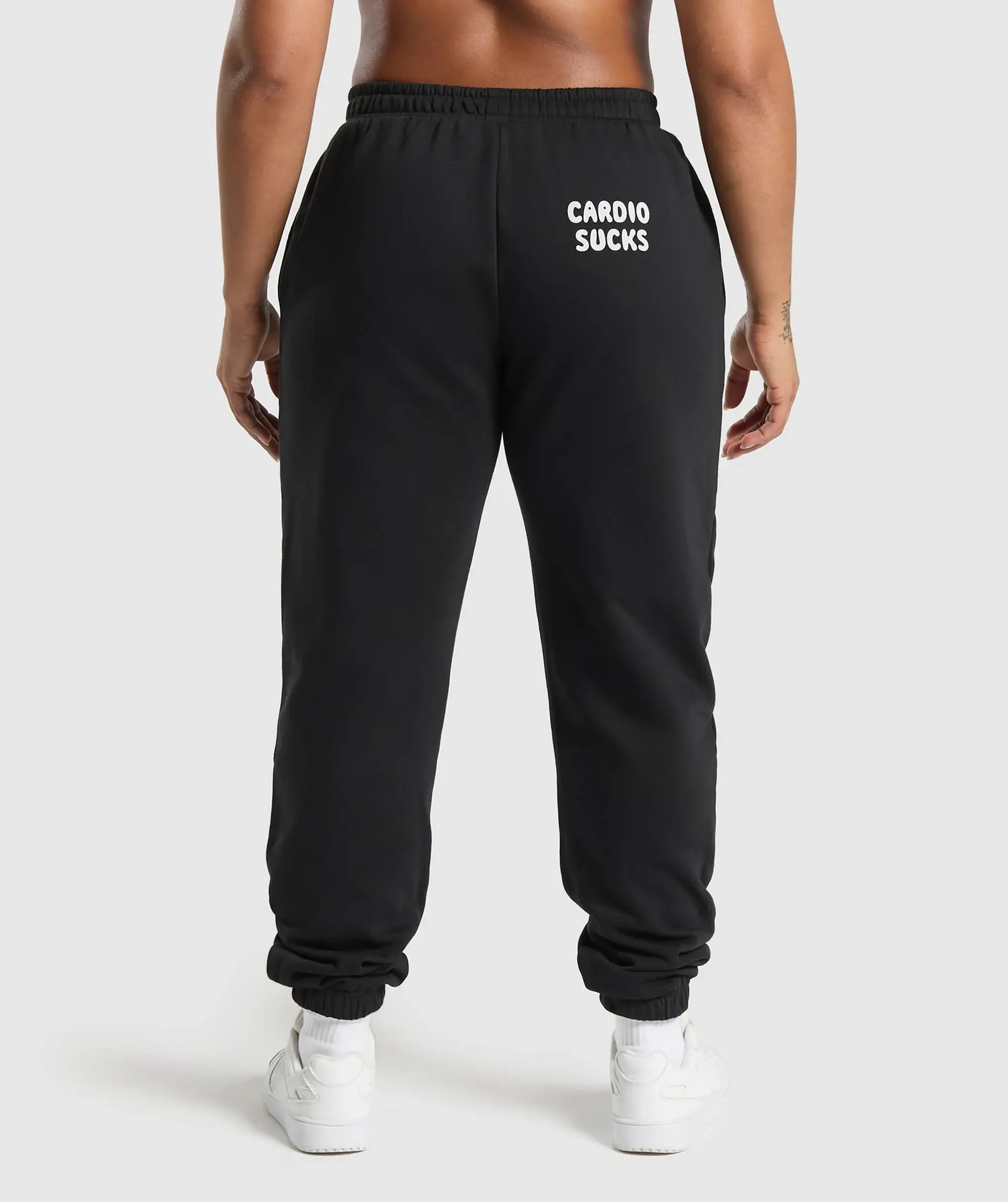 Gymshark Graphic Reaper Oversized Joggers - Black