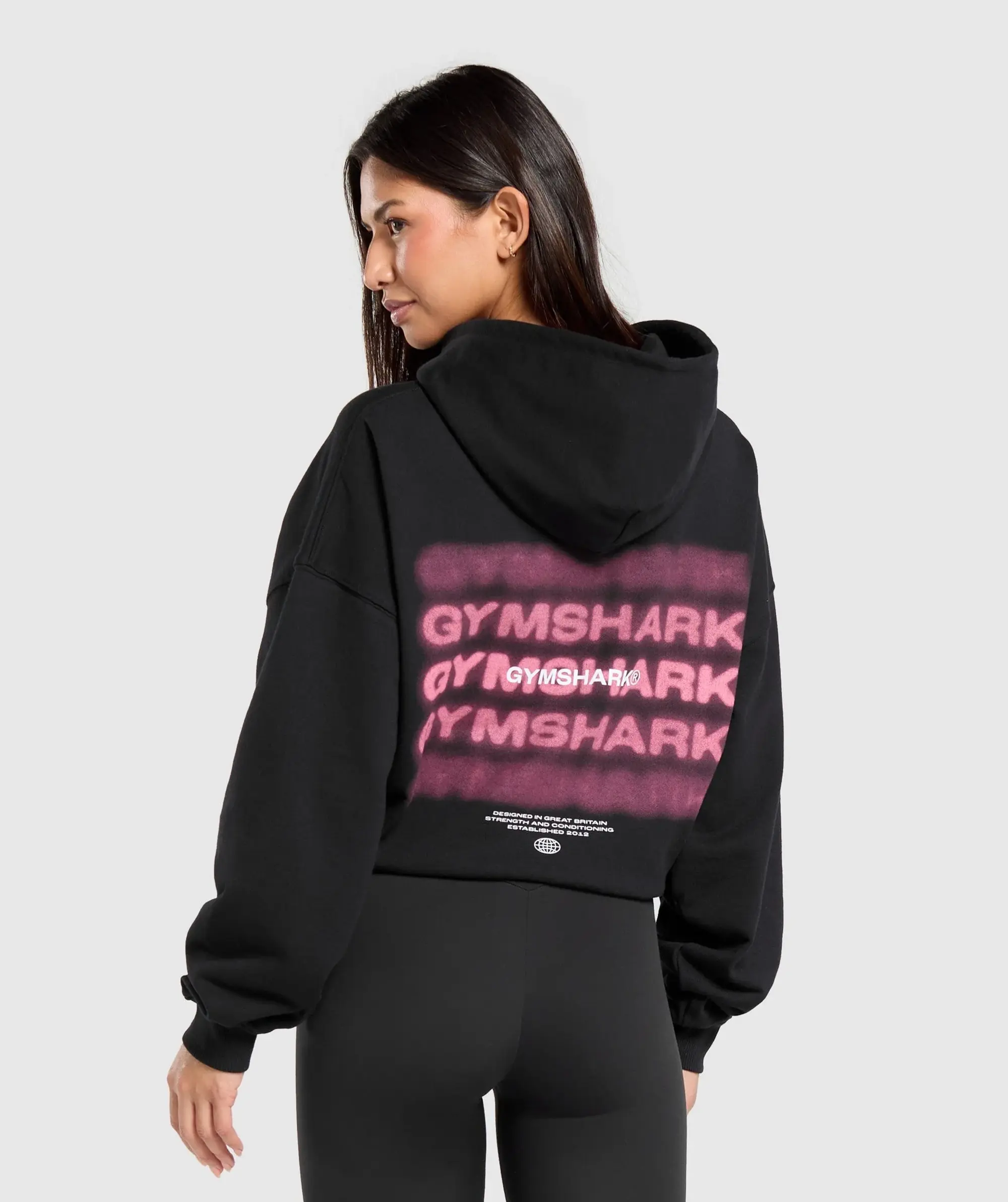 Gymshark Glow Oversized Hoodie - Black