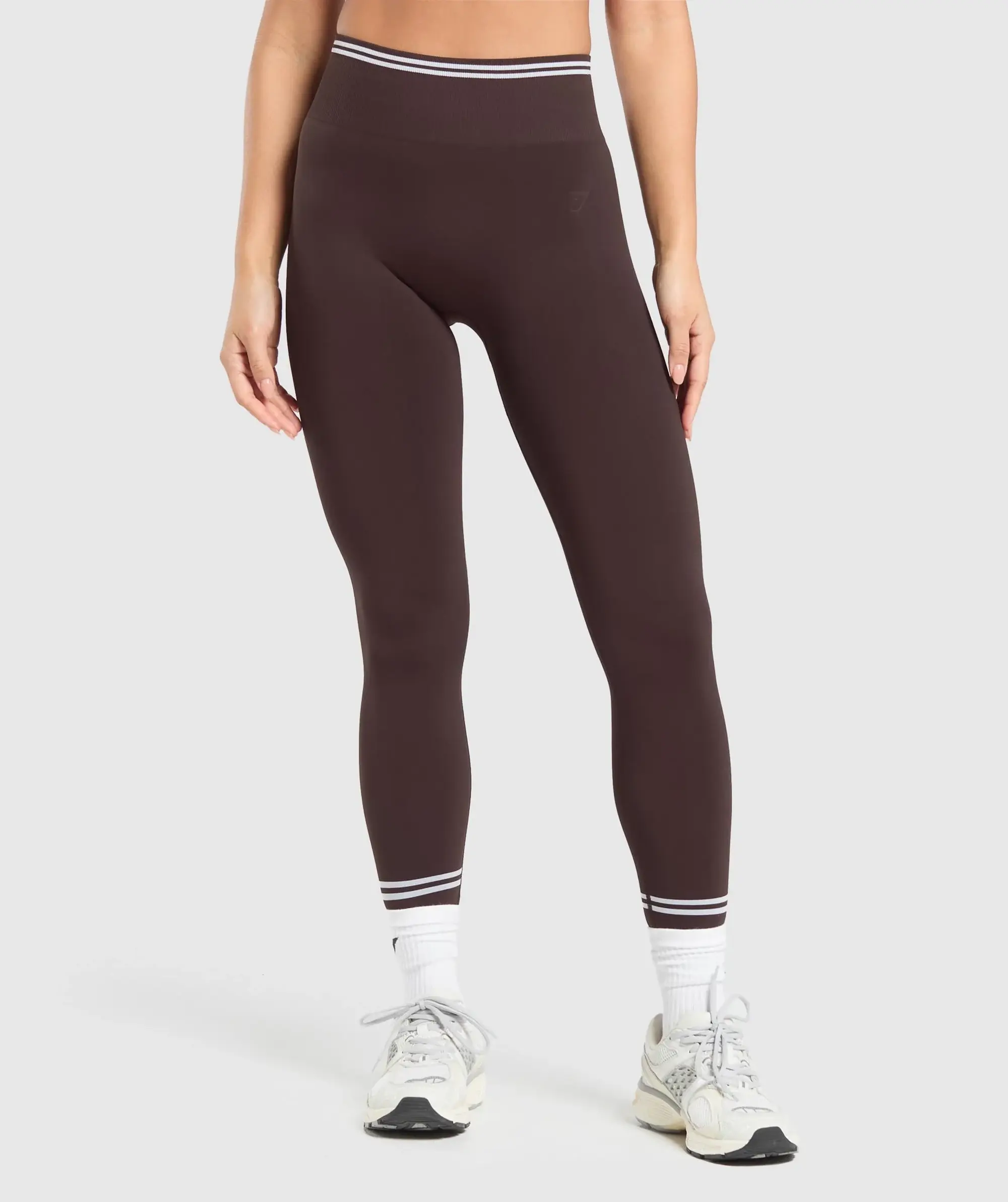 Gymshark Contrast Seamless Leggings - Heritage Brown