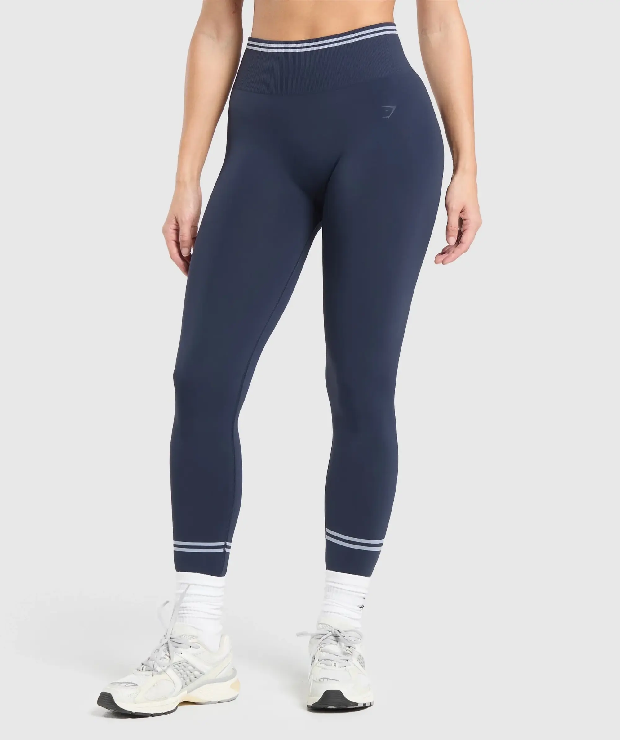 Gymshark Contrast Seamless Leggings - Heavy Blue