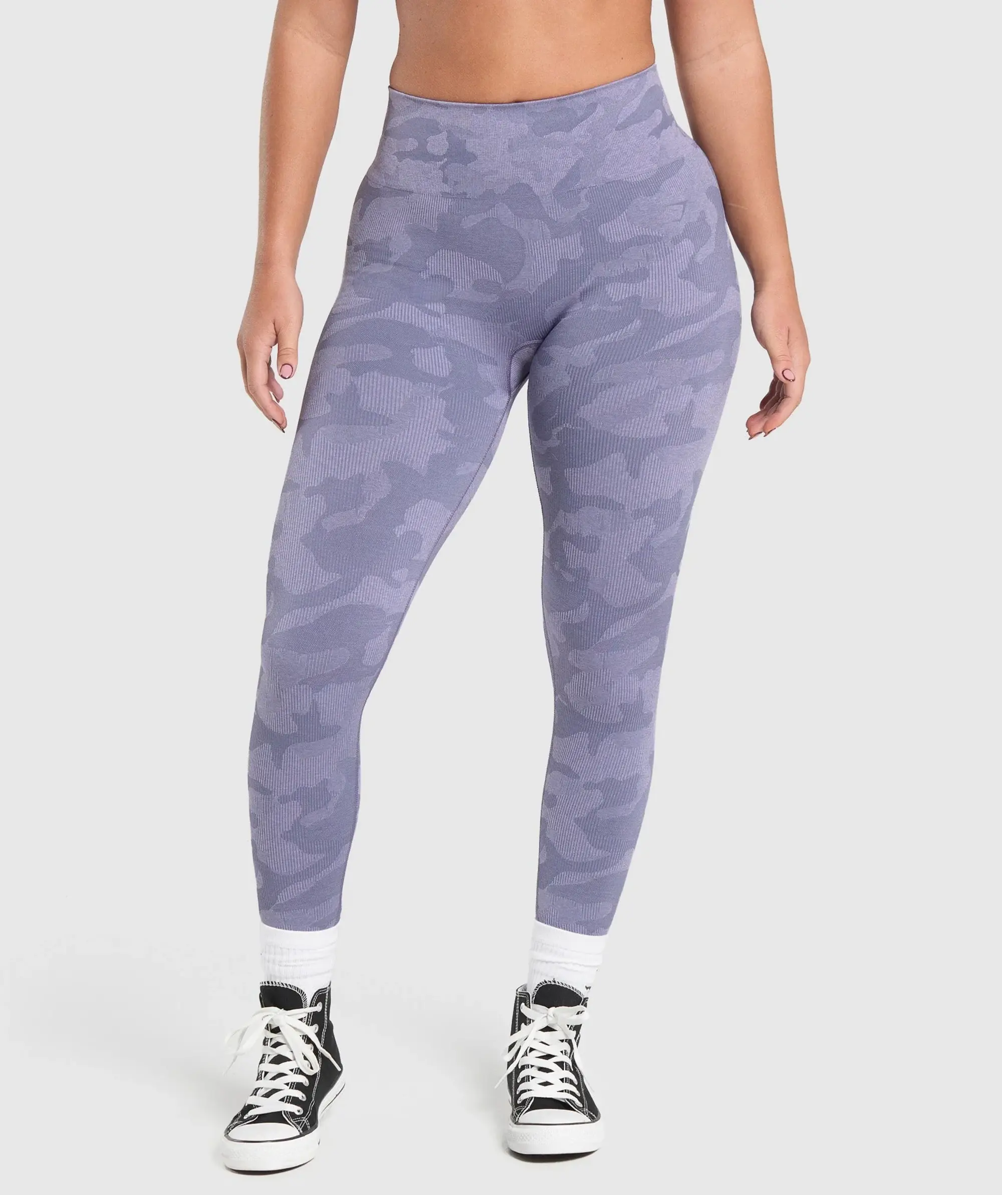 Gymshark GS X Diana Adapt Camo Leggings - Dewberry Purple/Powdered Lilac