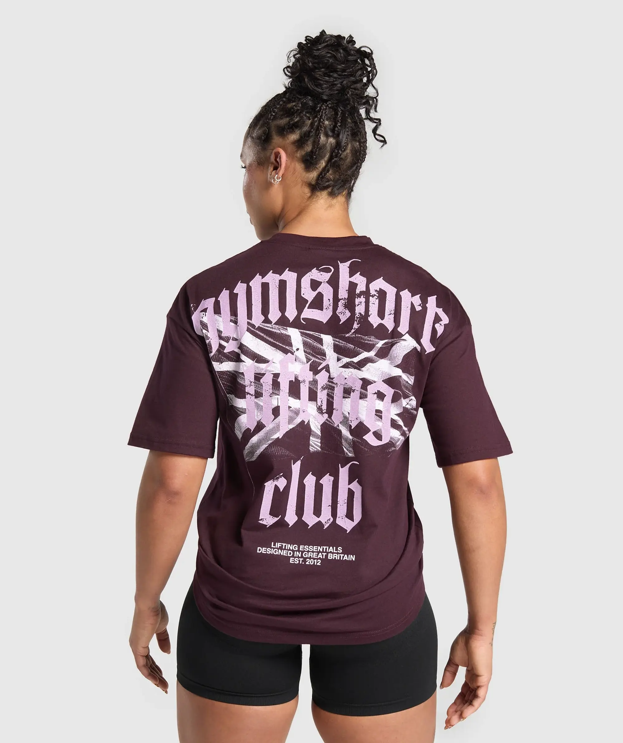 Gymshark Lifting Club Graphic T-Shirt - Depth Purple