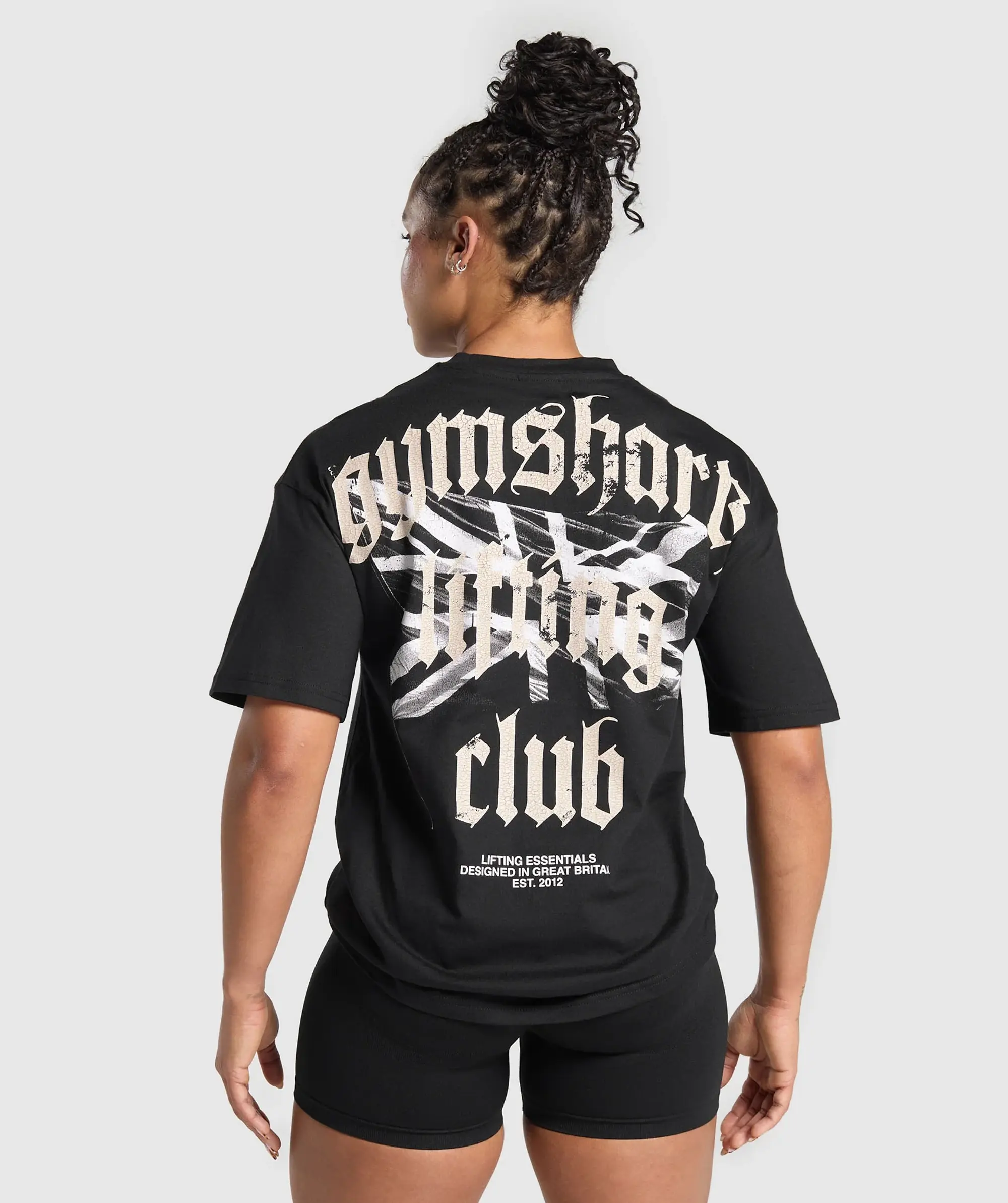 Gymshark Lifting Club Graphic T-Shirt - Black