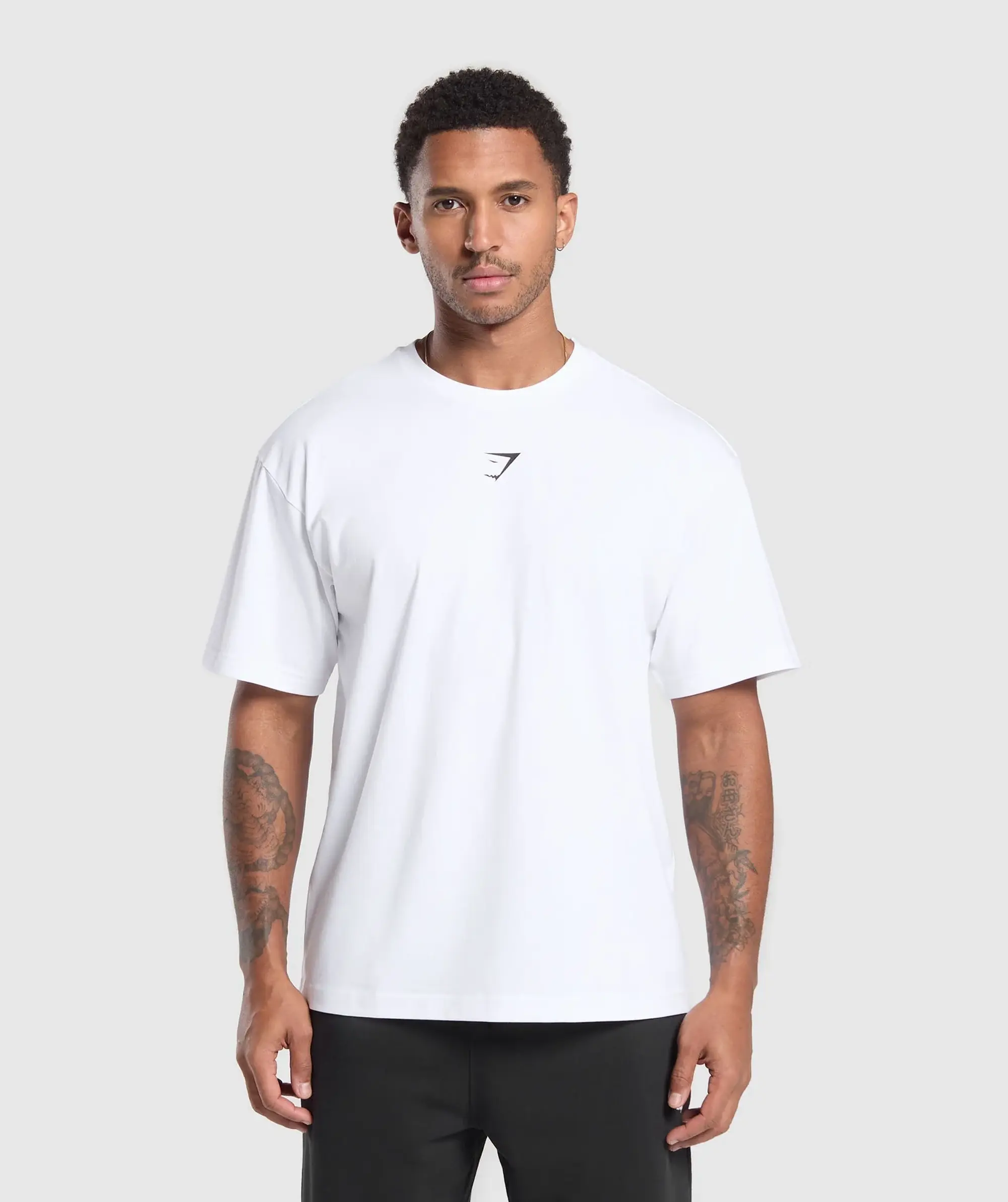 Gymshark GS66 Graphic Oversized T-Shirt - White