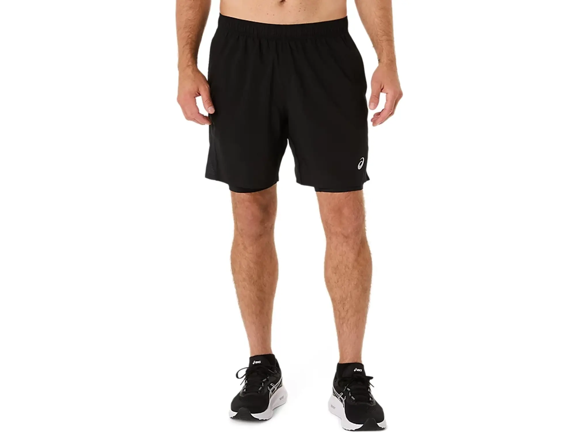 ASICS Core 2in1 7in Running Shorts Men - Black