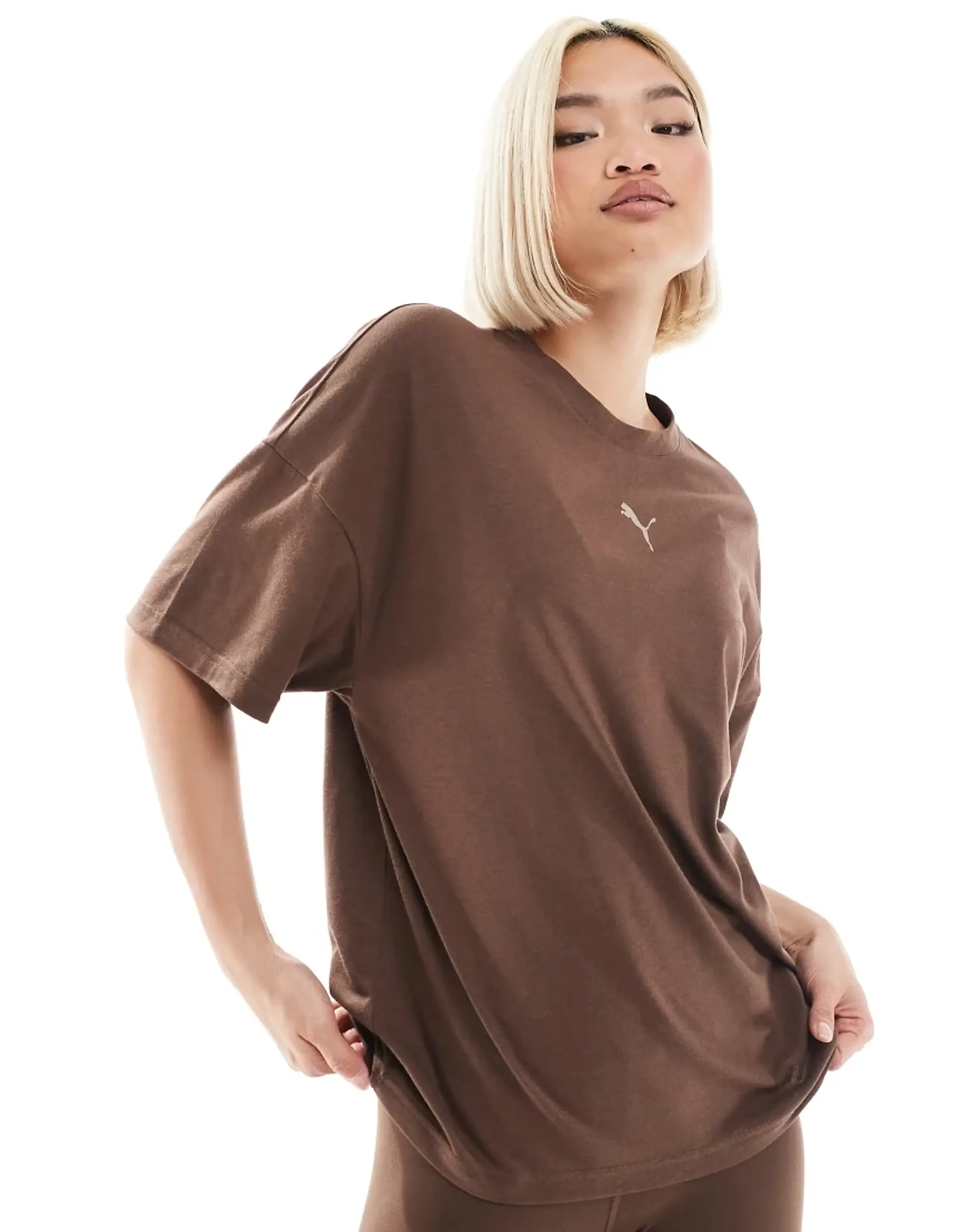 Puma Evolve Training T-Shirt In Brown