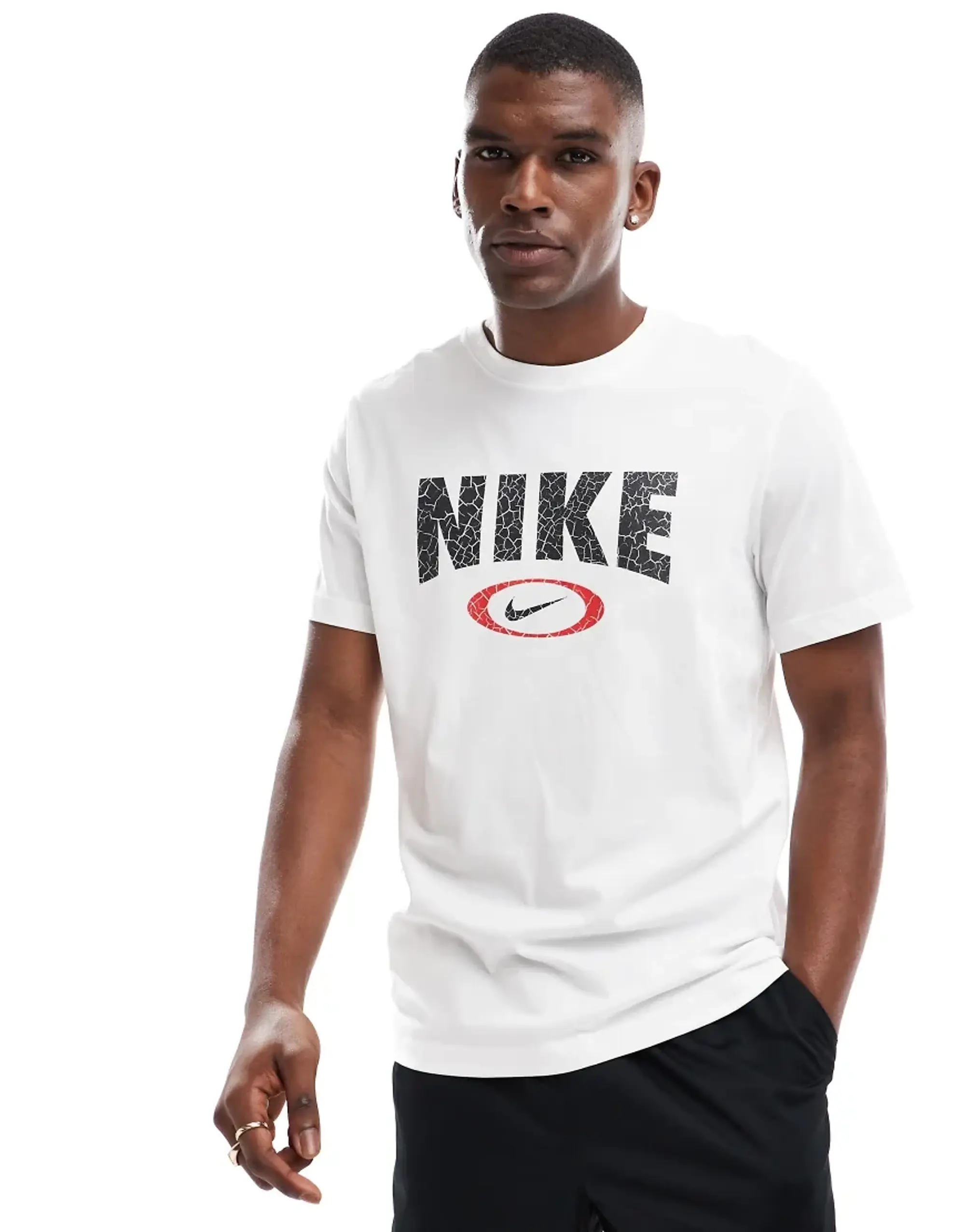 Nike Training Dri-Fit Slogan T-Shirt In White