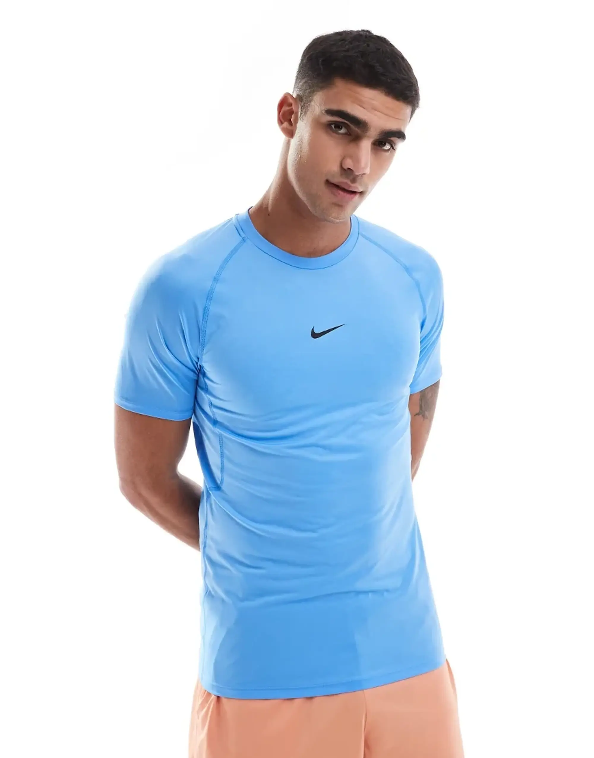 Nike Training Dri-Fit Slim Fit T-Shirt In Blue