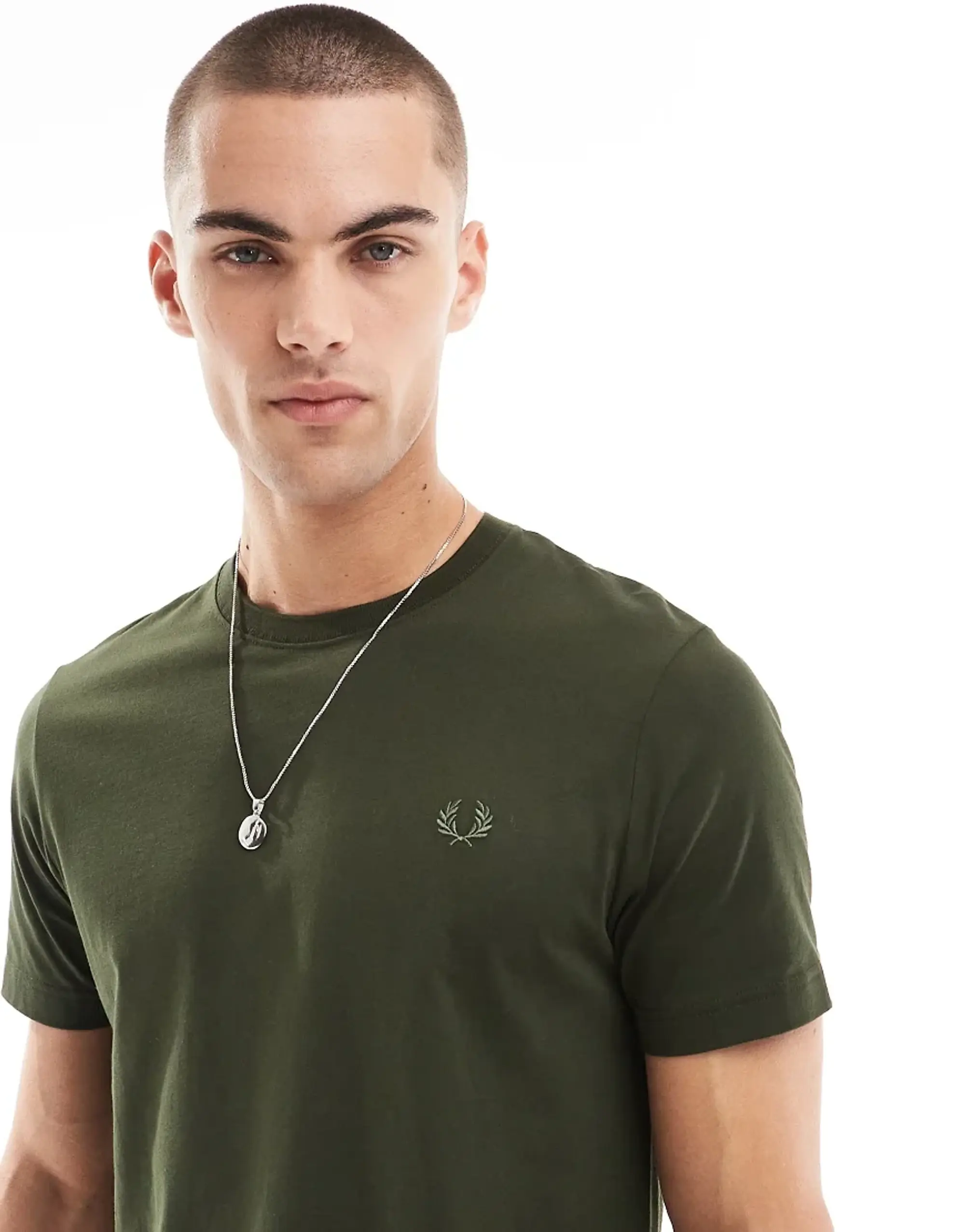 Fred Perry T-Shirt In Khaki Green