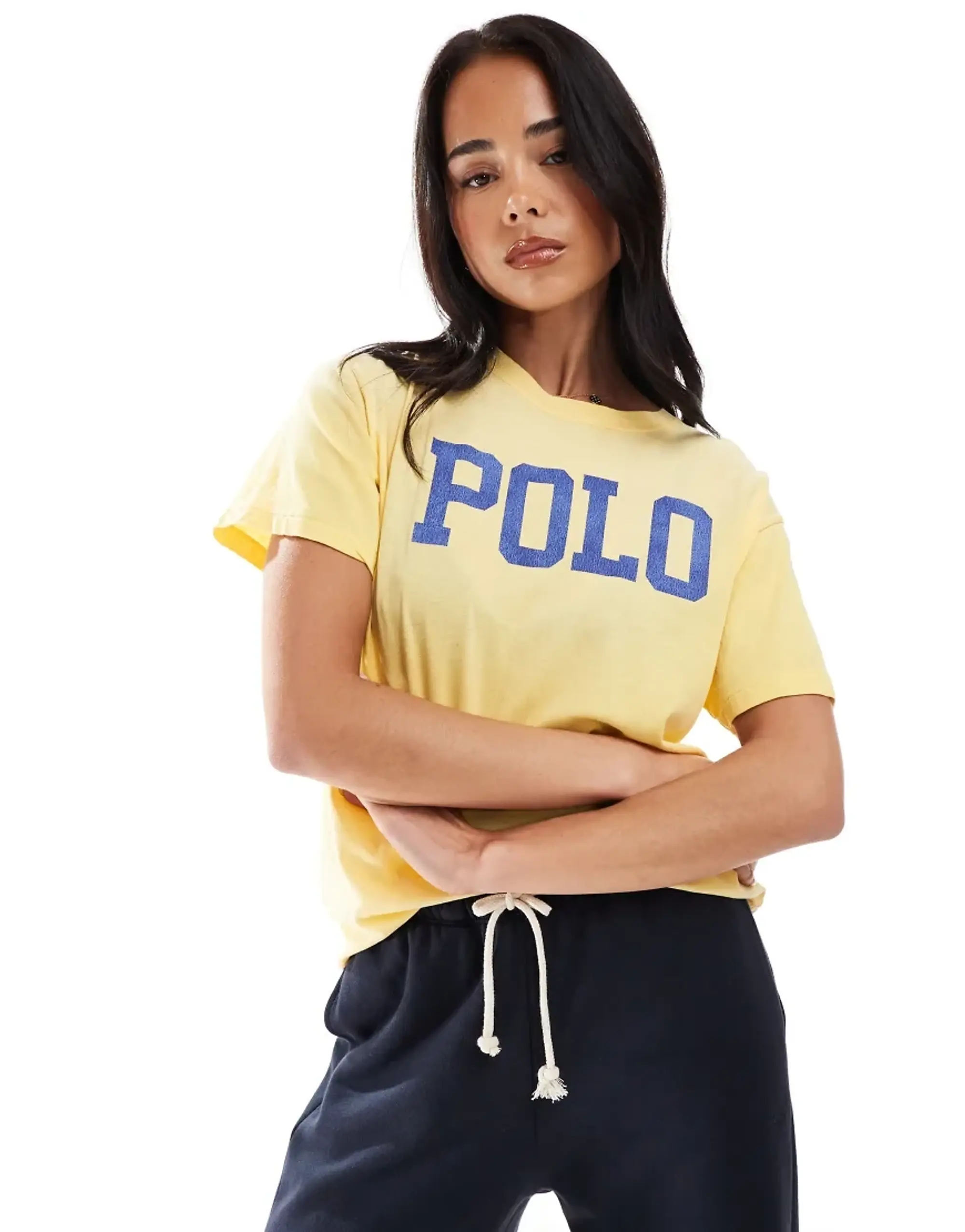 Polo Ralph Lauren Chest Print T-Shirt In Yellow