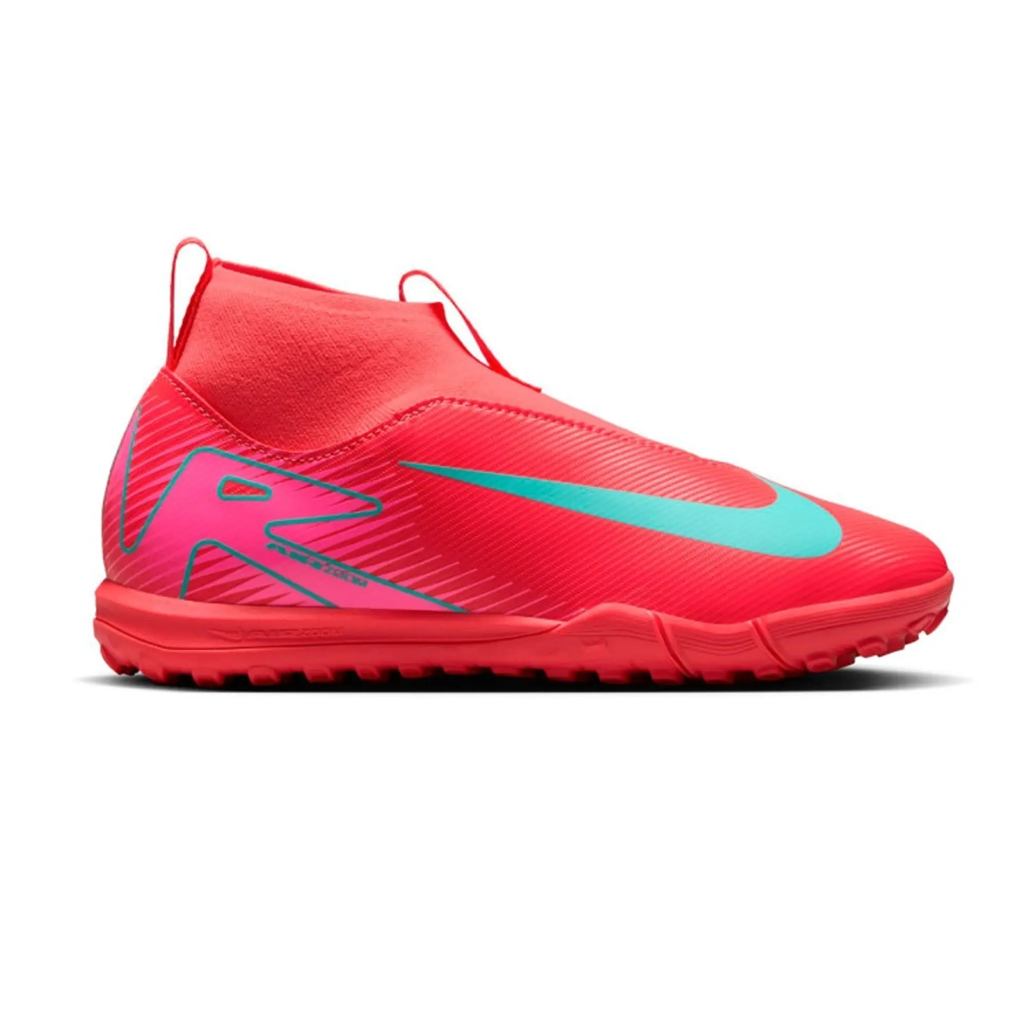 Nike Air Zoom Mercurial Superfly 10 Academy Tf Mad Energy - Ember Glow/Aurora Green Kids - ['Red']