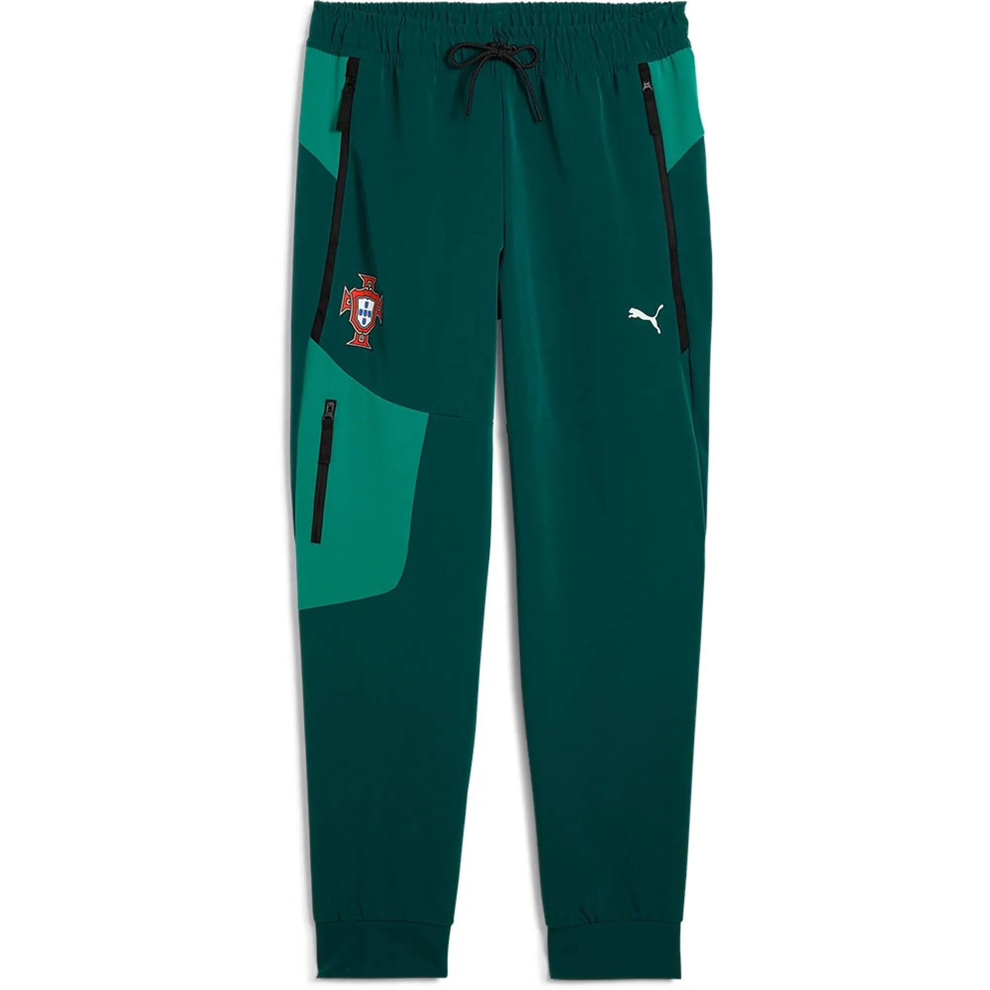 Portugal PUMAtech Woven Track Pants Men, Green Lagoon/Botanic Green