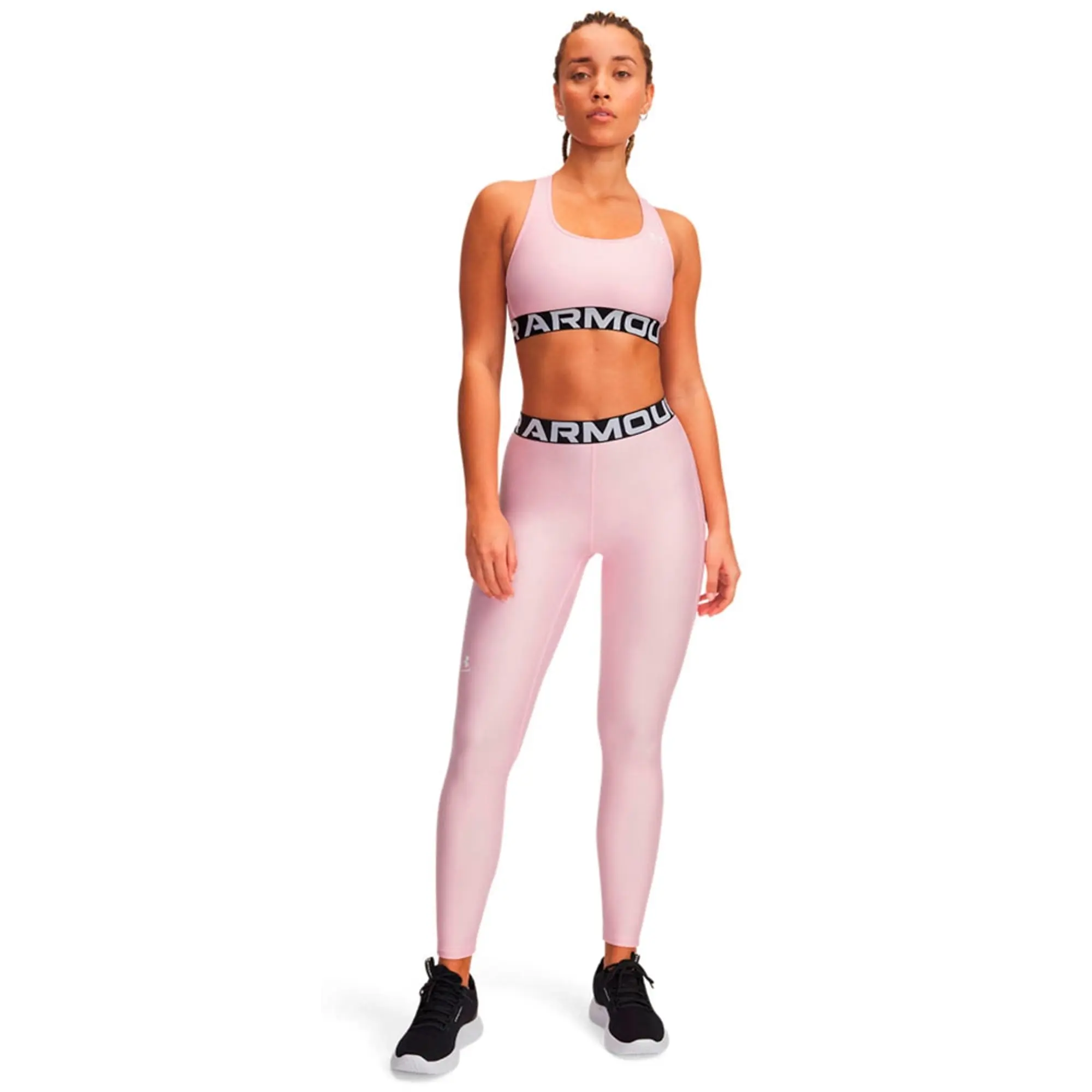Under Armour Women's HeatGear® Leggings Prime Pink / White XXL