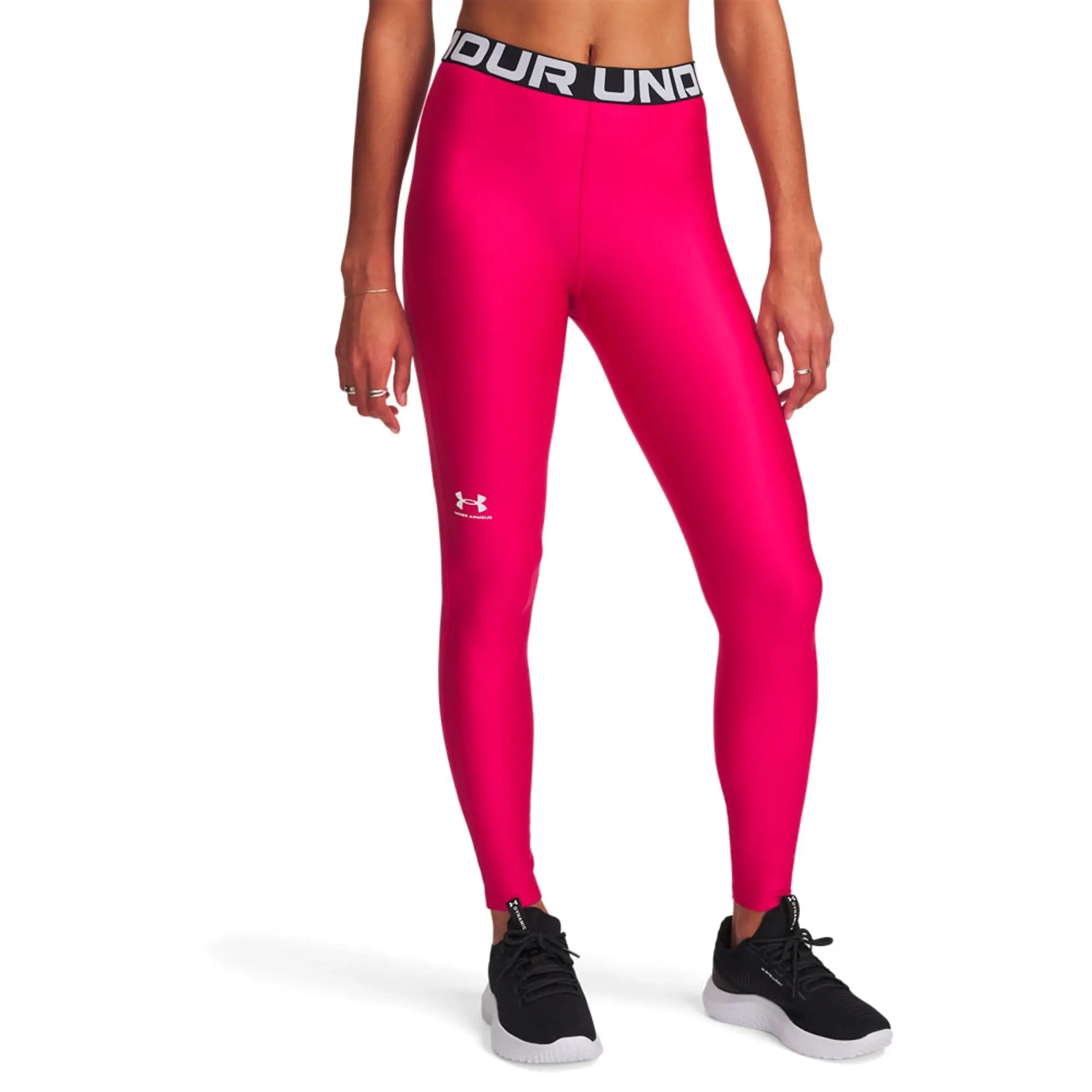 Under Armour Women's HeatGear® Leggings Shaded Fuchsia / White M