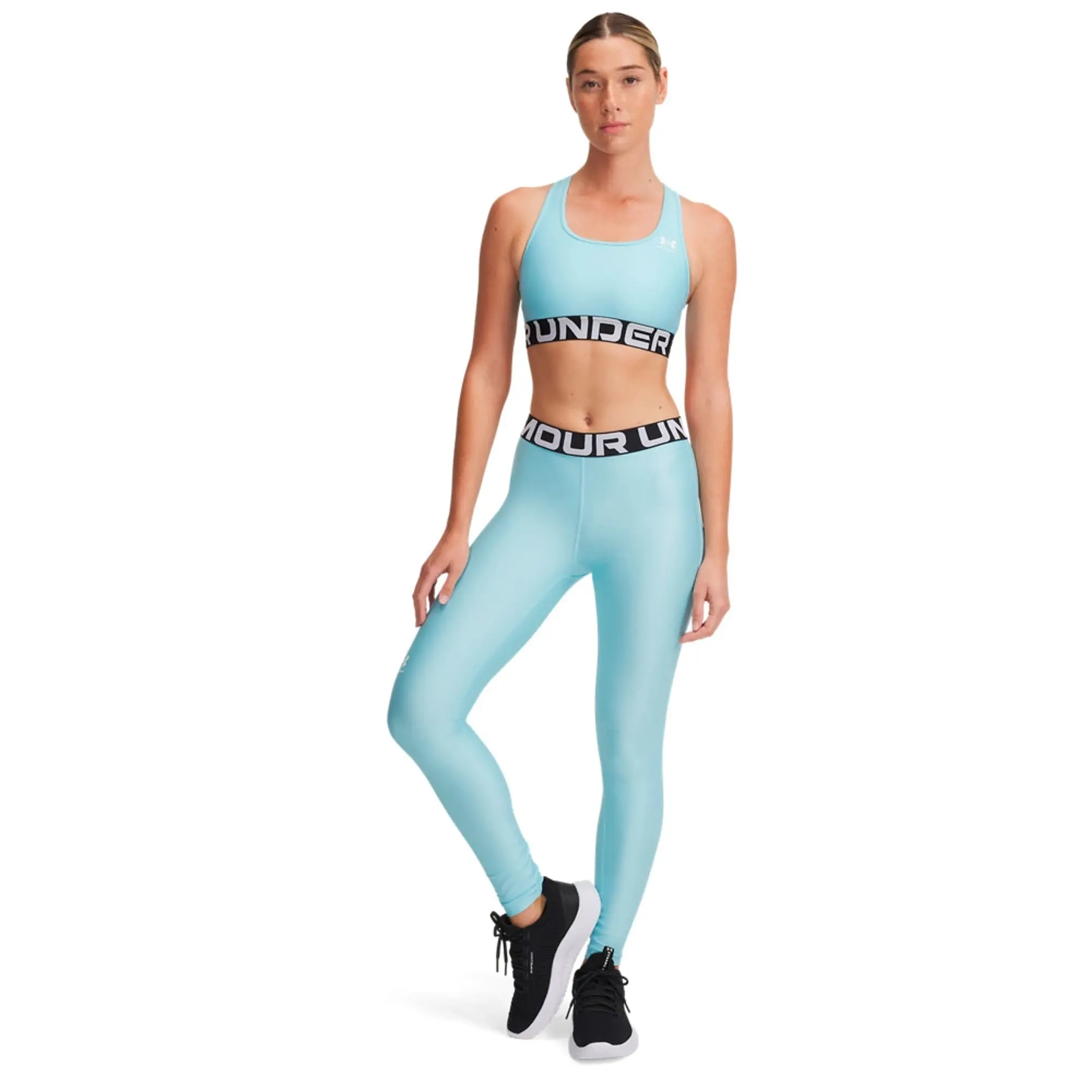 Under Armour Women's HeatGear® Leggings Stream / White XXL