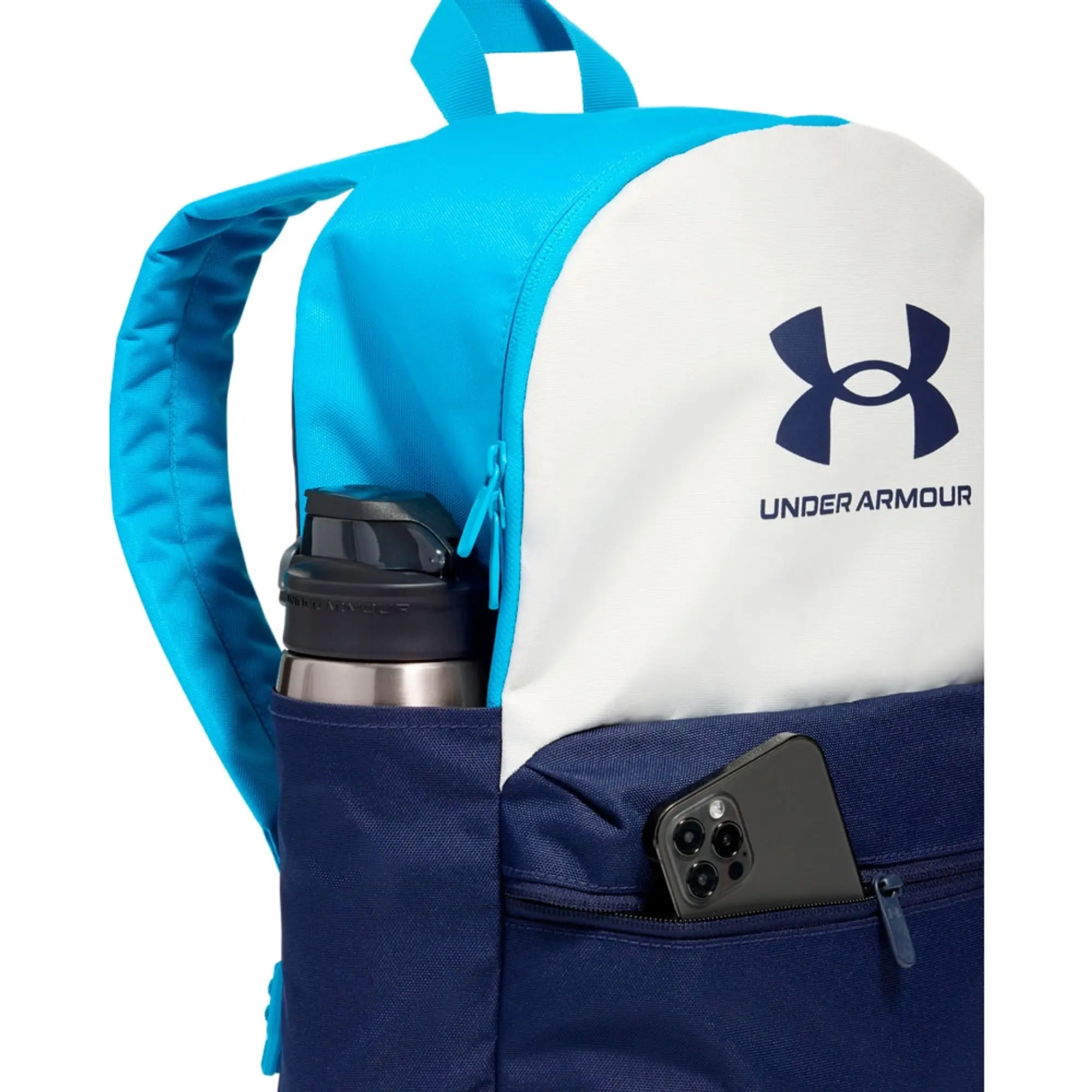 Under Armour  Essential Lite Backpack White Quartz / Midnight Navy / Midnight Navy OSFM