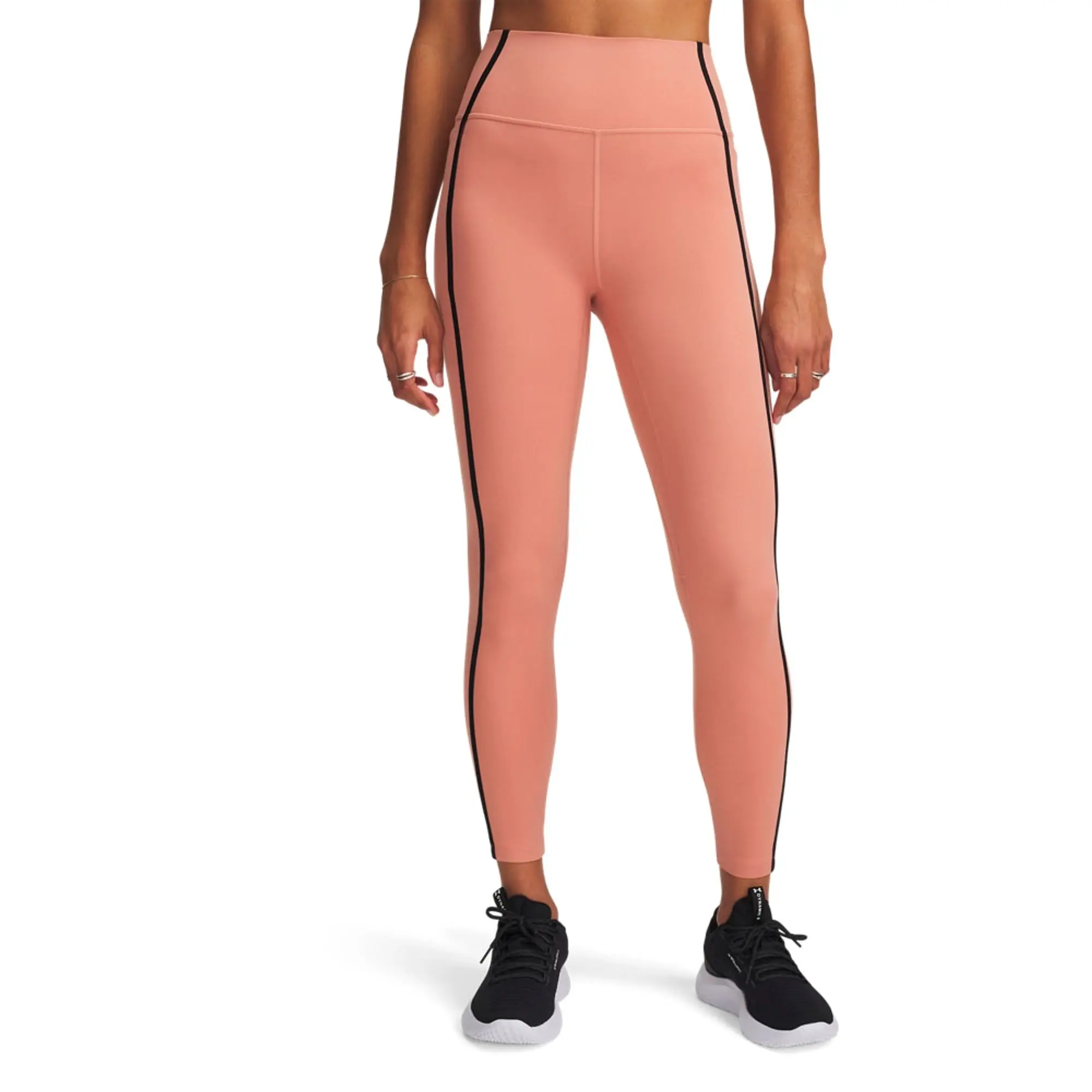 Women's  Under Armour  Meridian Piped Ankle Leggings Canyon Pink / Black / Canyon Pink XS