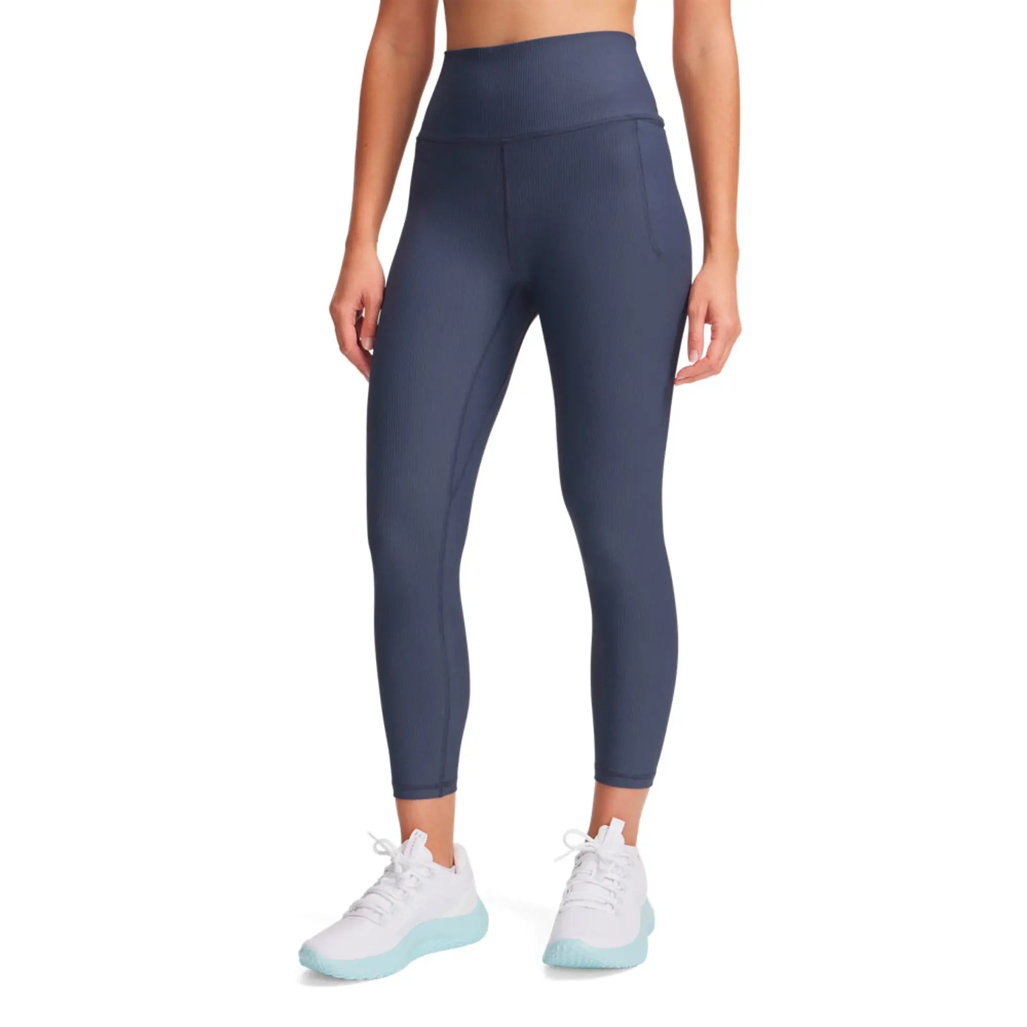 Women's  Under Armour  Meridian Rib Ankle Leggings Downpour Gray / Downpour Gray XS